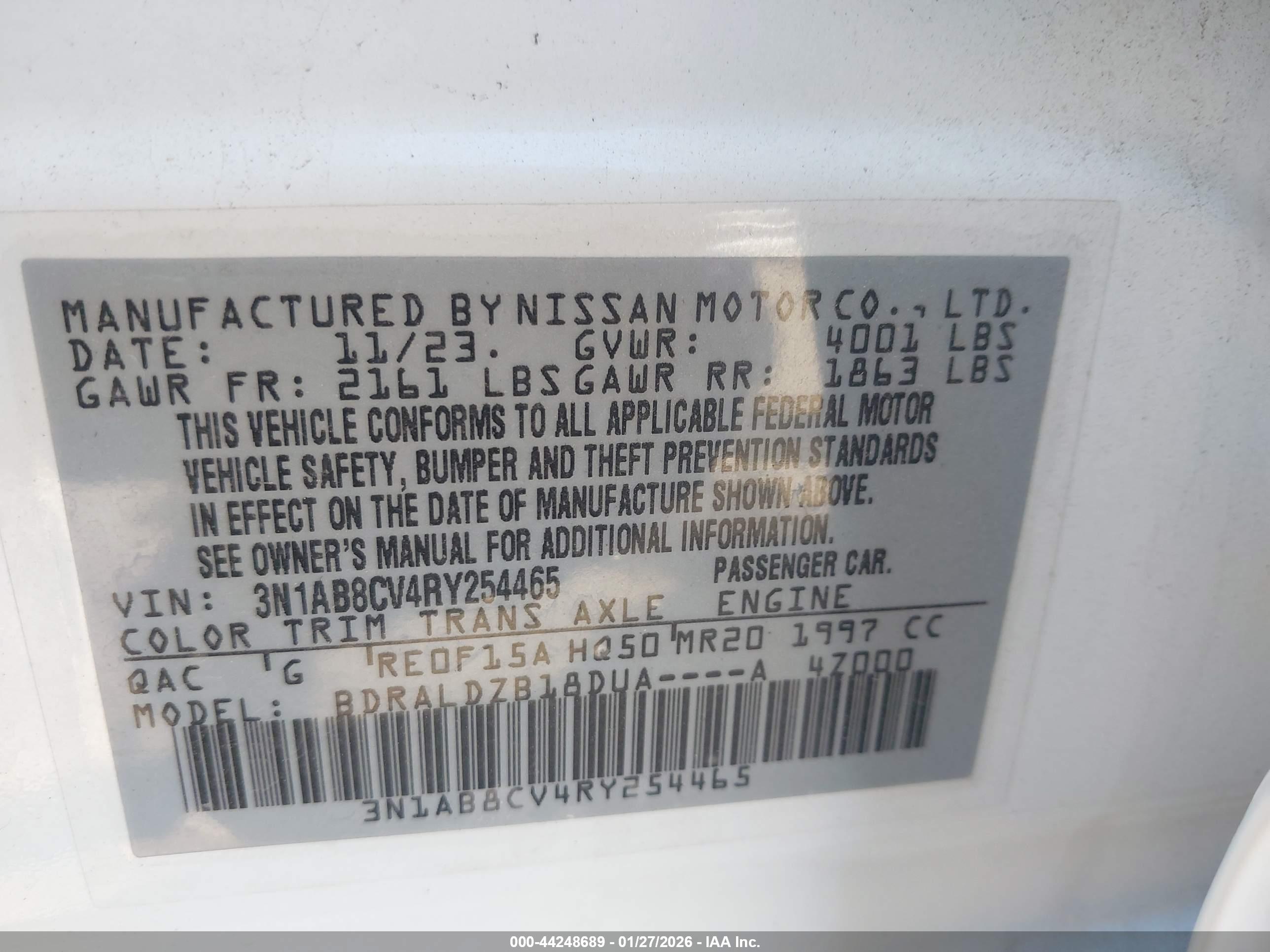 NISSAN SENTRA image 9