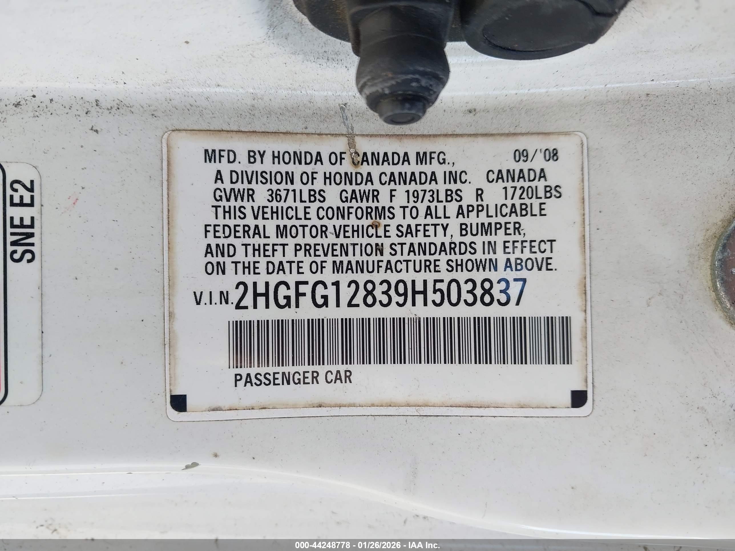 HONDA CIVIC image 9