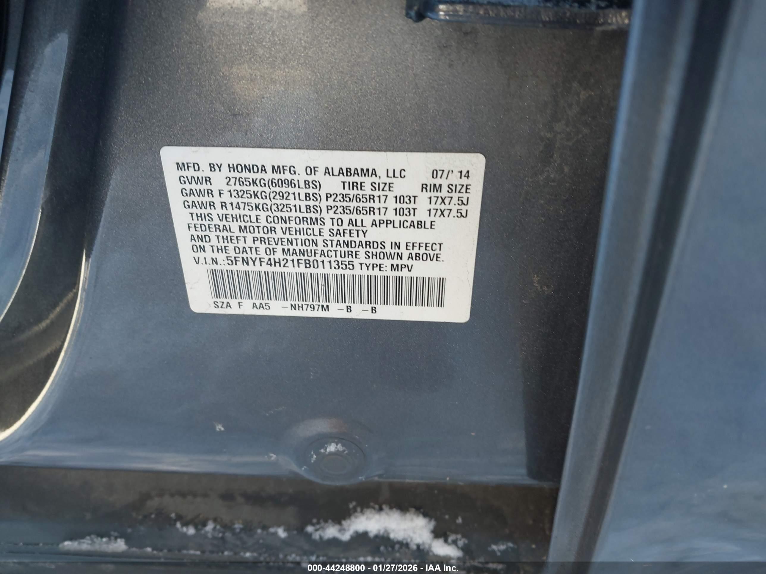 HONDA PILOT image 9