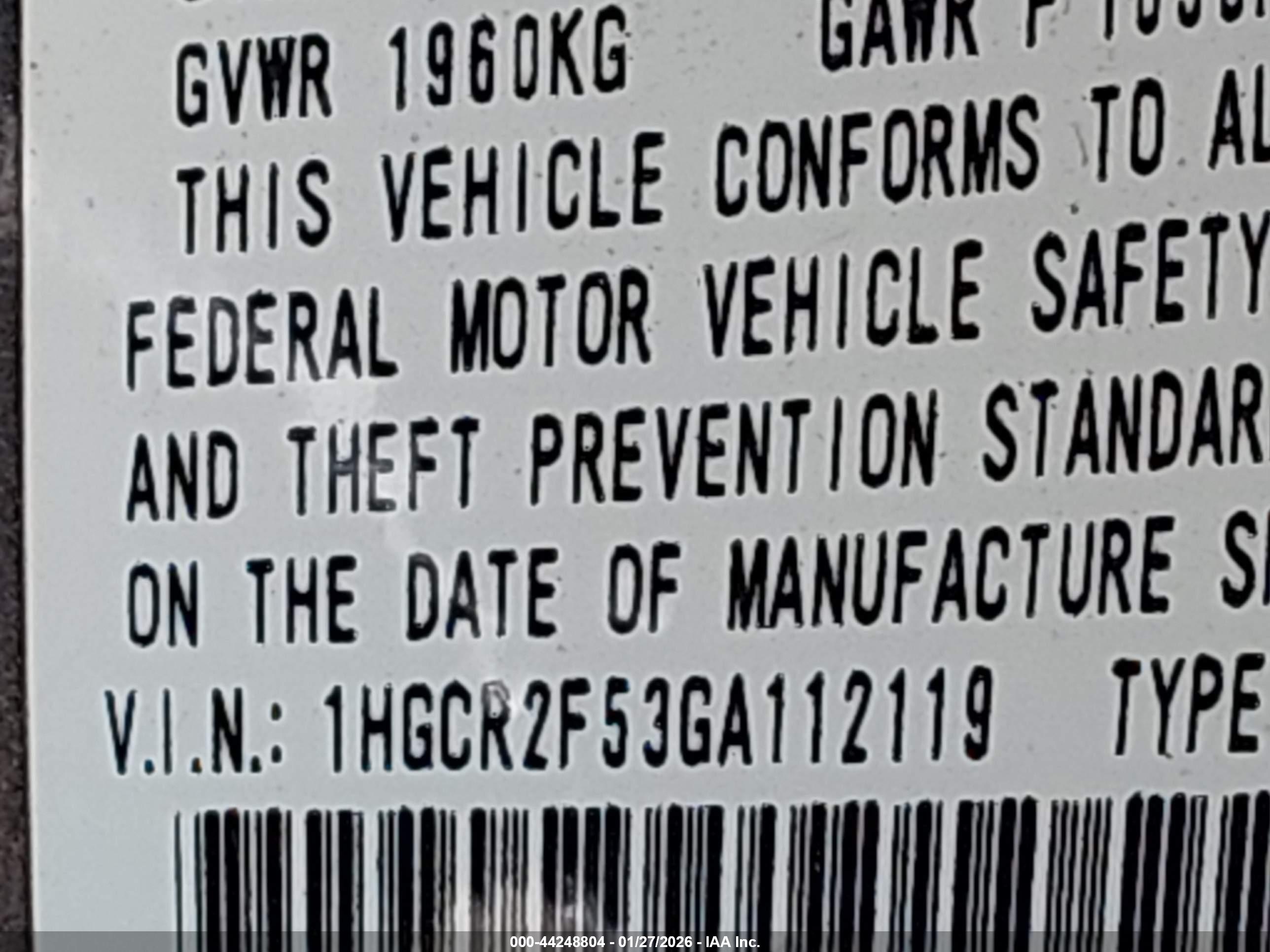 HONDA ACCORD image 9