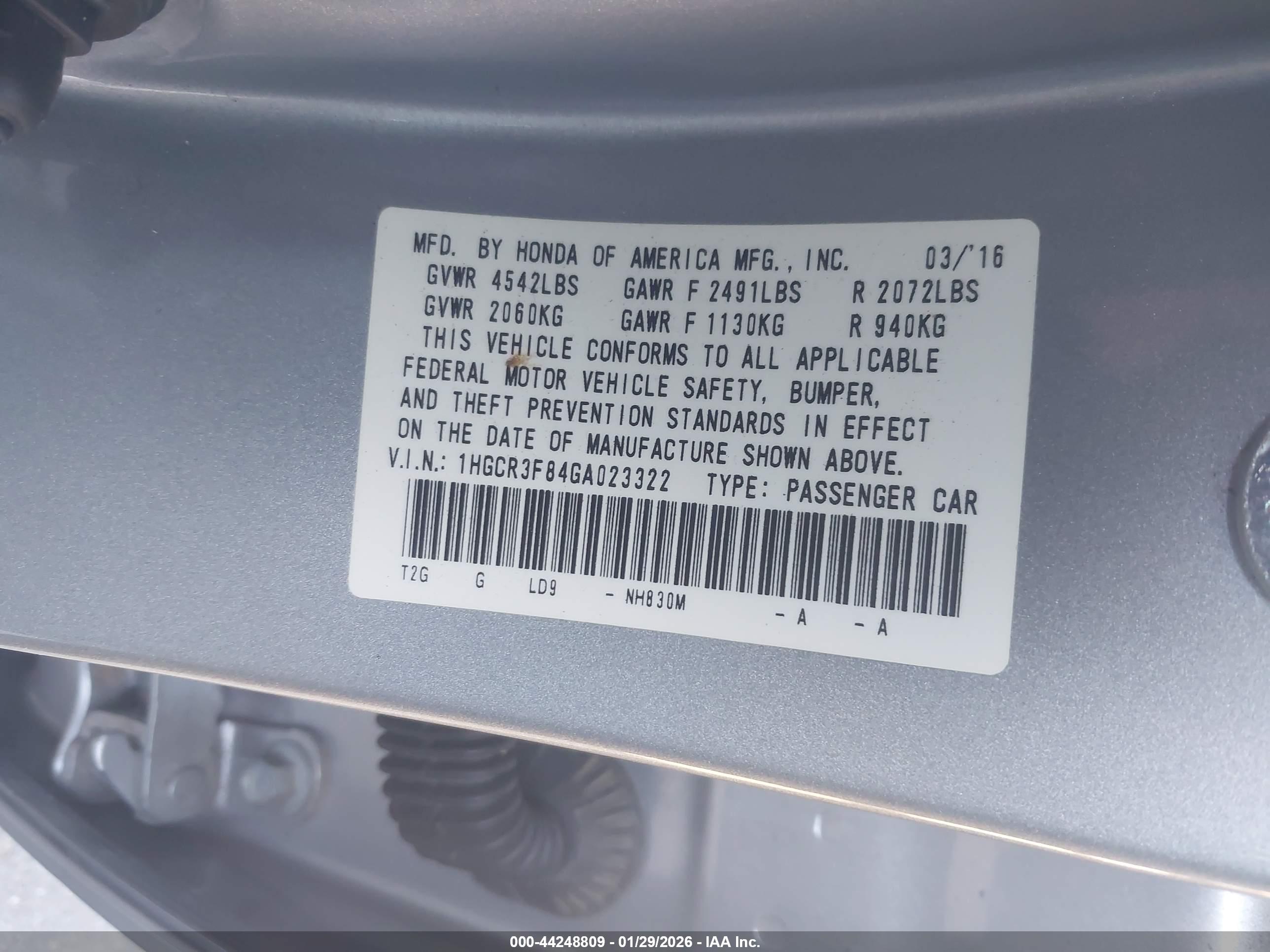HONDA ACCORD image 9