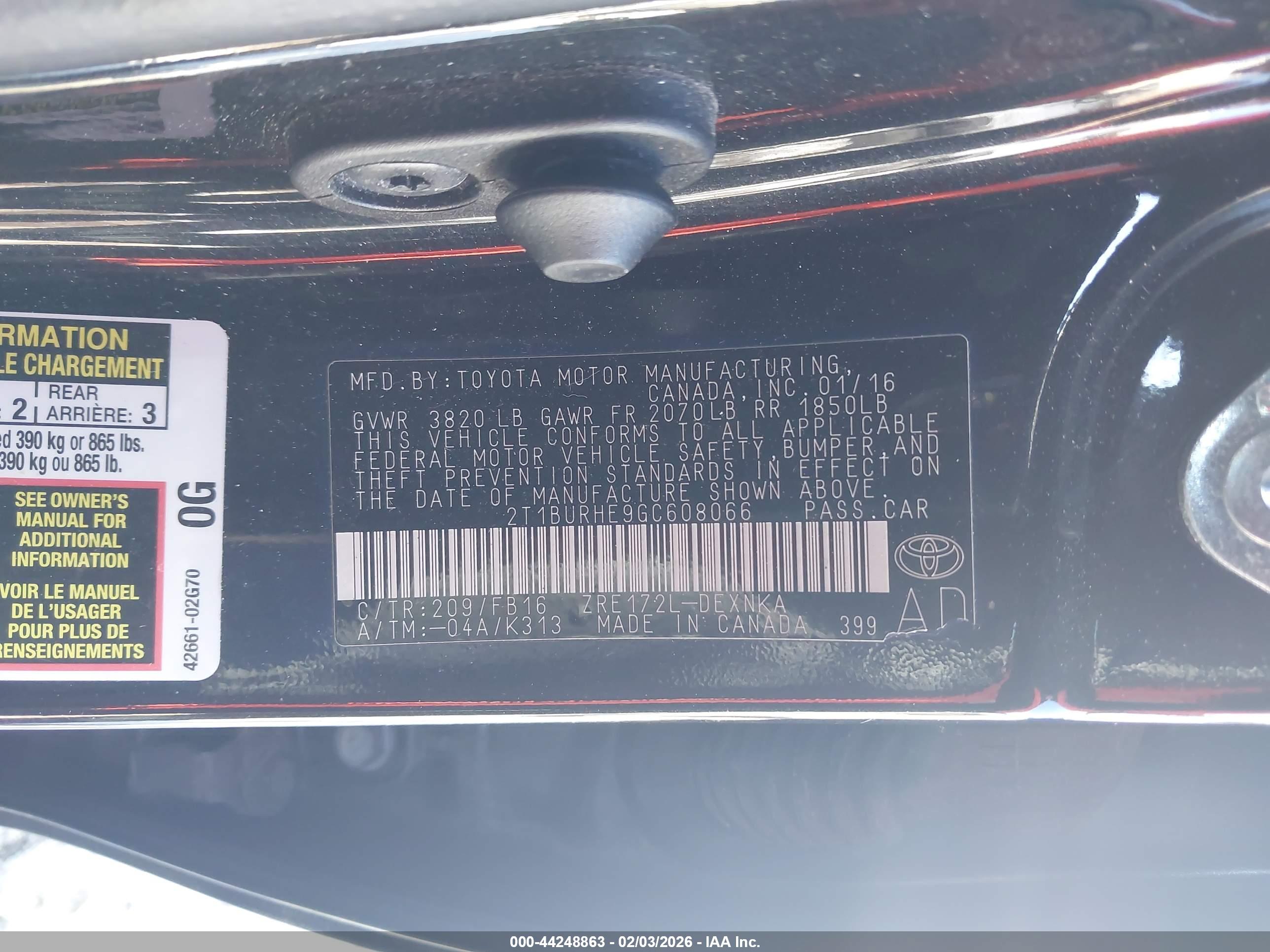 TOYOTA COROLLA image 9