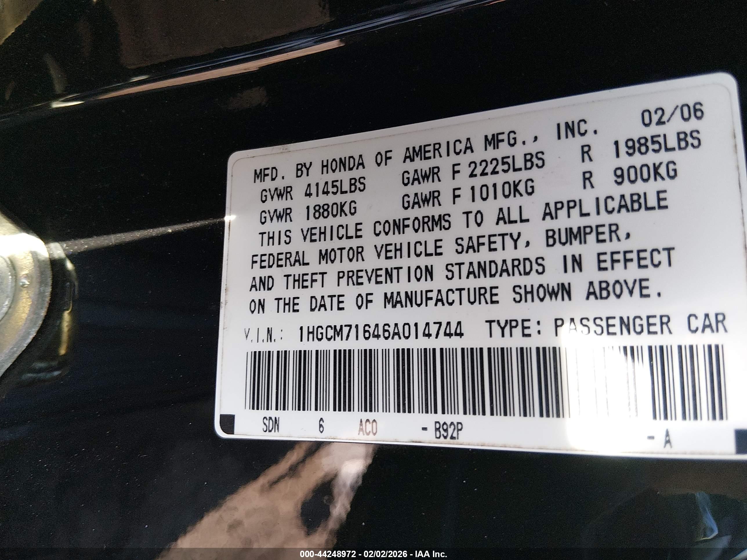HONDA ACCORD image 9