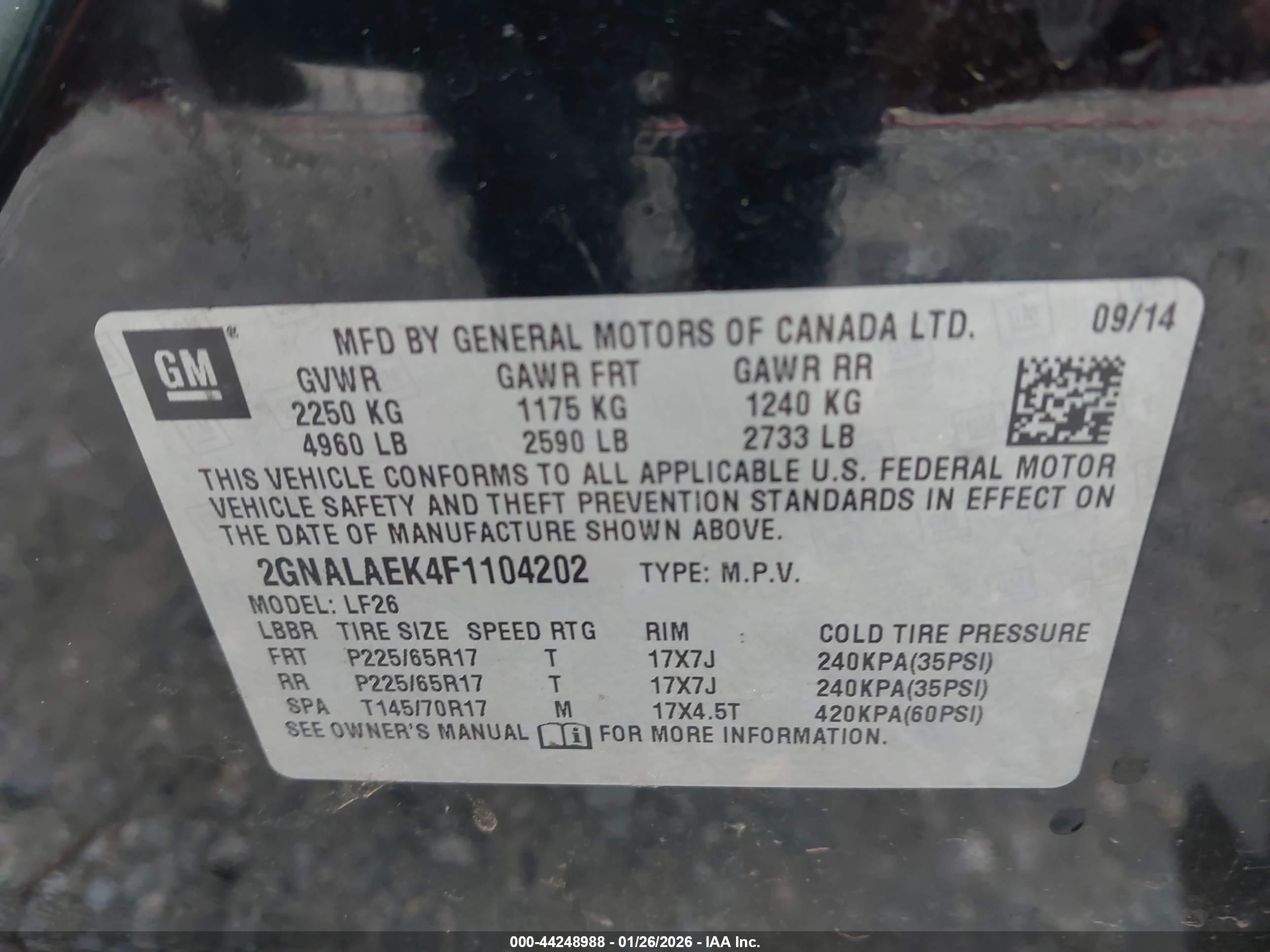 CHEVROLET EQUINOX image 9