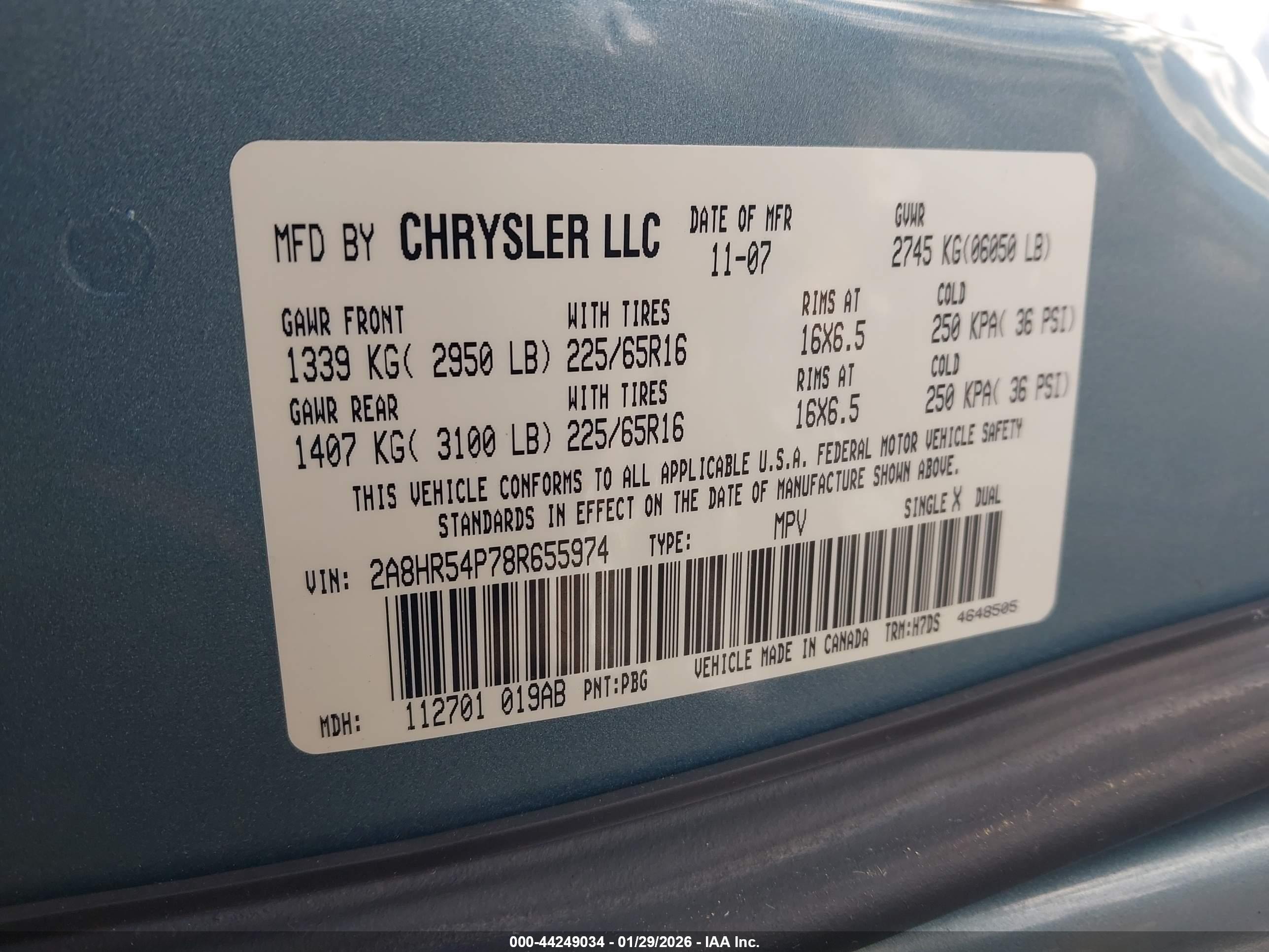 CHRYSLER TOWN image 9