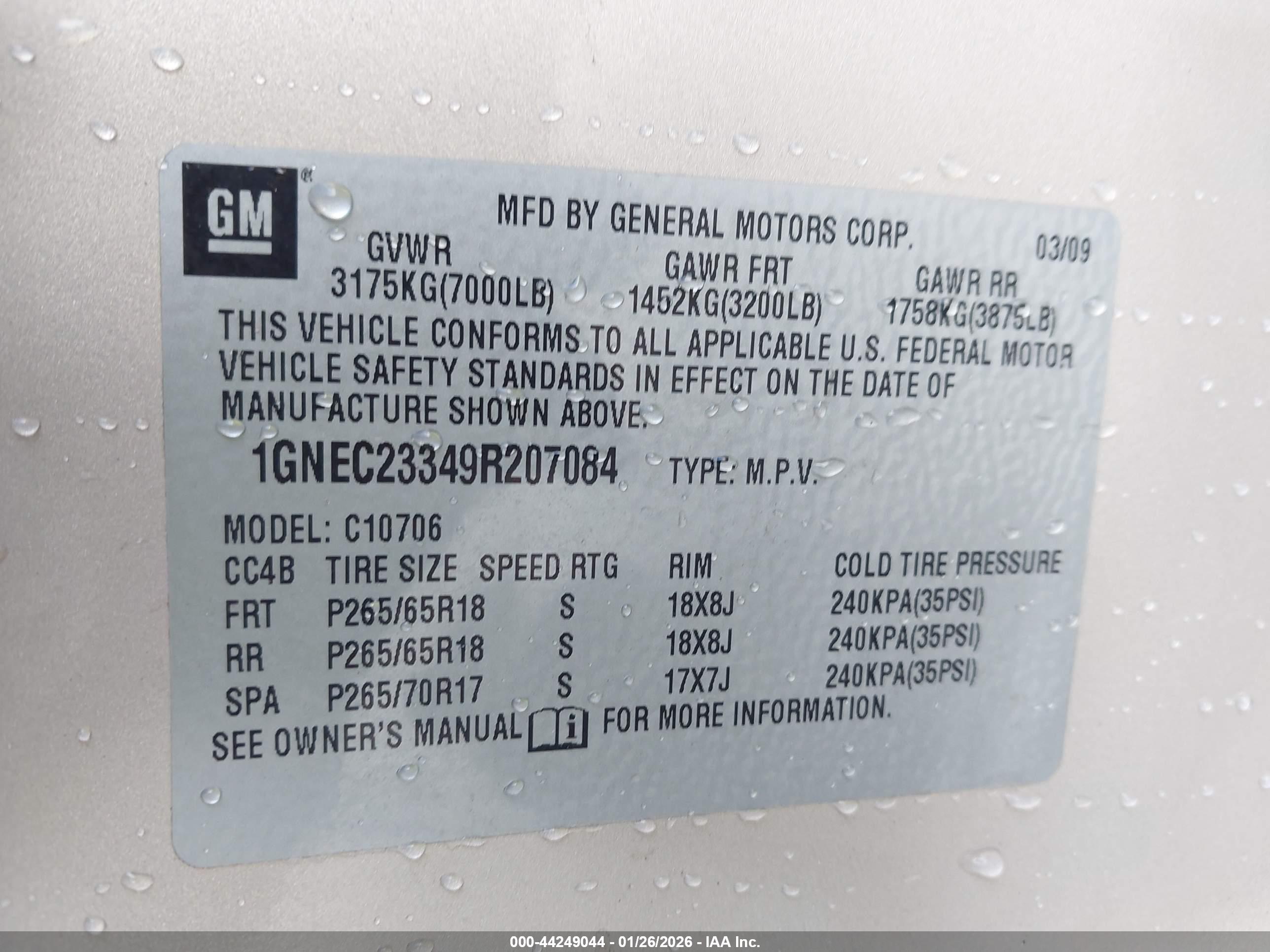 CHEVROLET TAHOE image 9