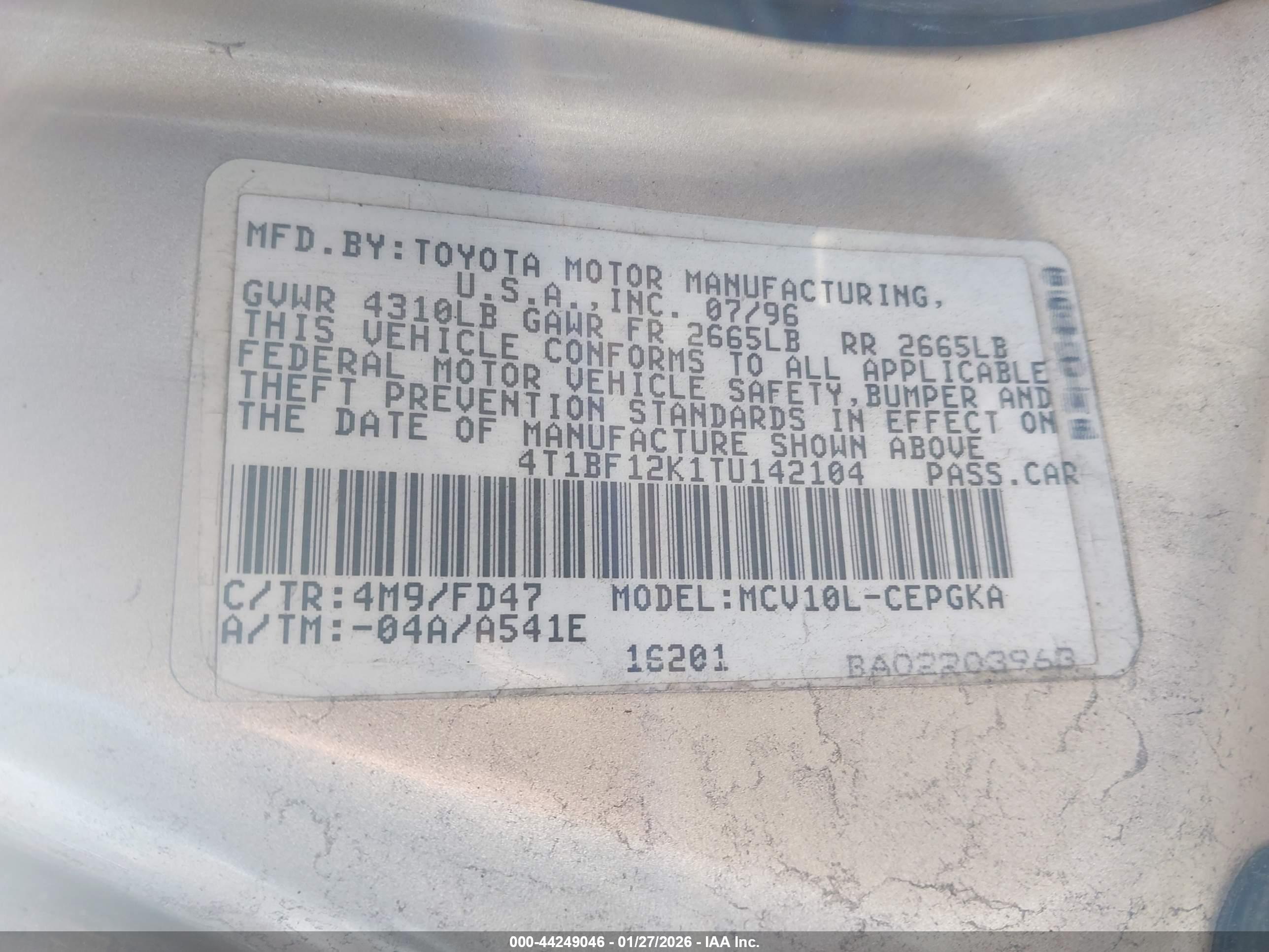 TOYOTA CAMRY image 9