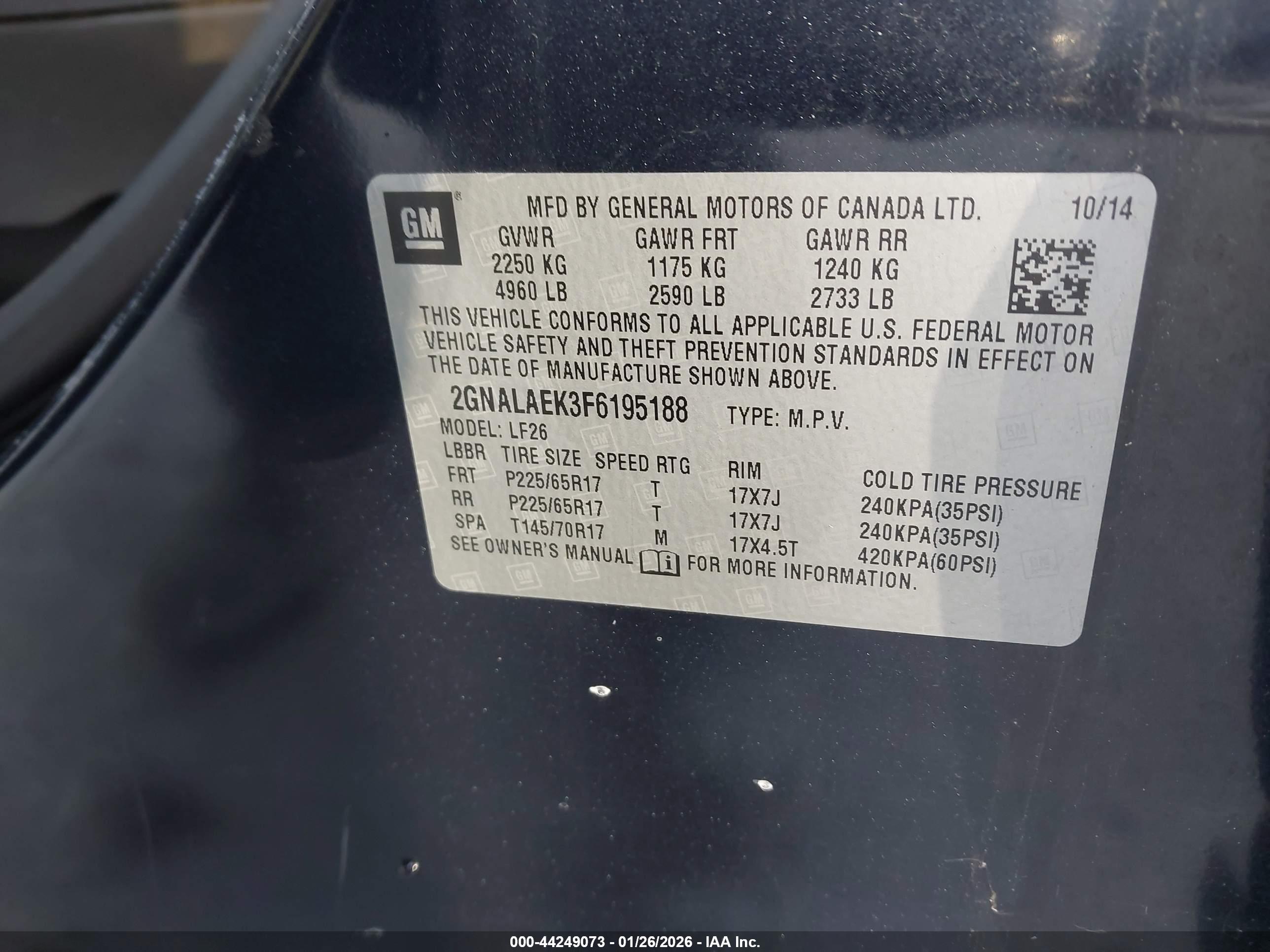 CHEVROLET EQUINOX image 9