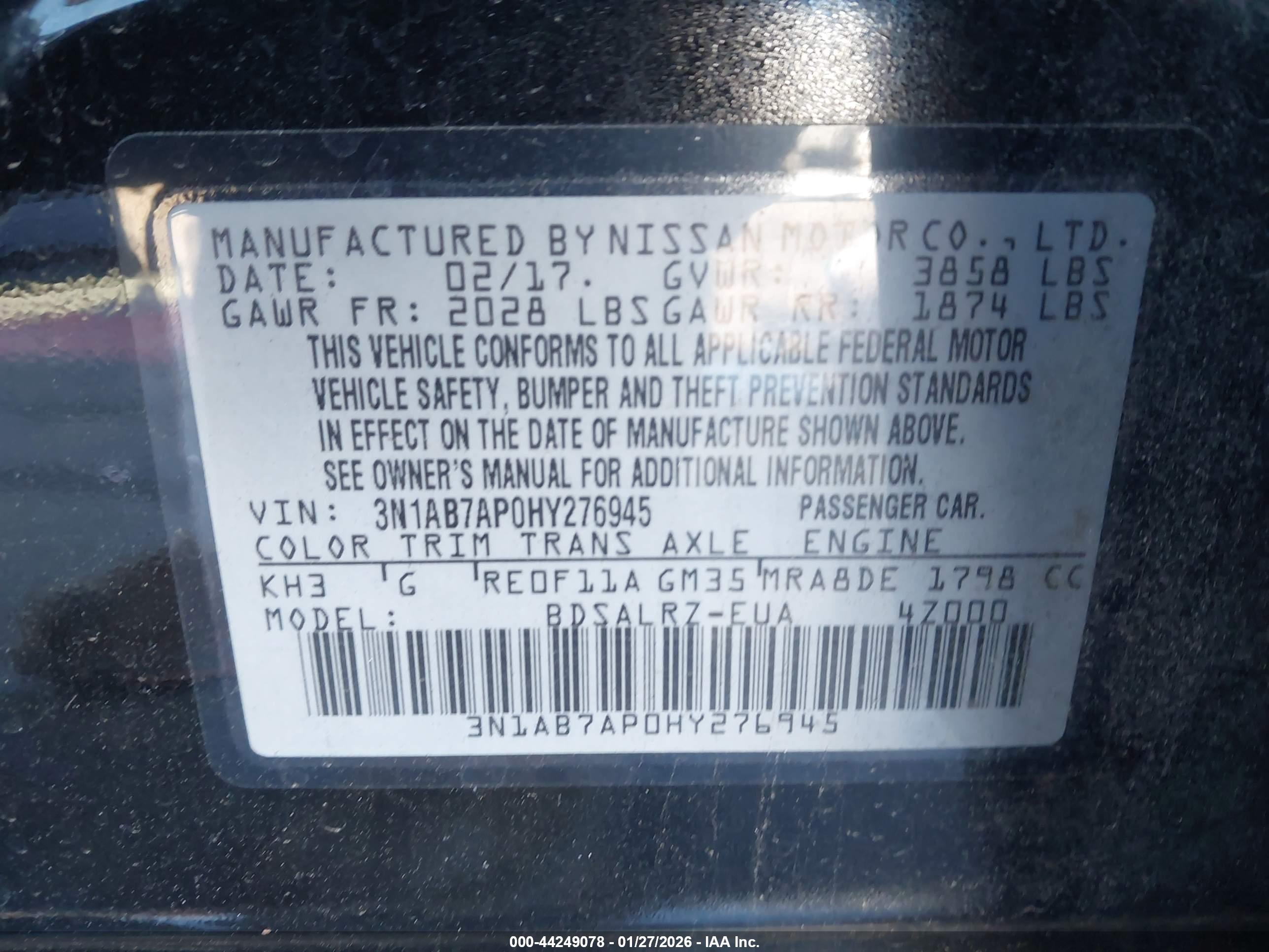 NISSAN SENTRA image 9