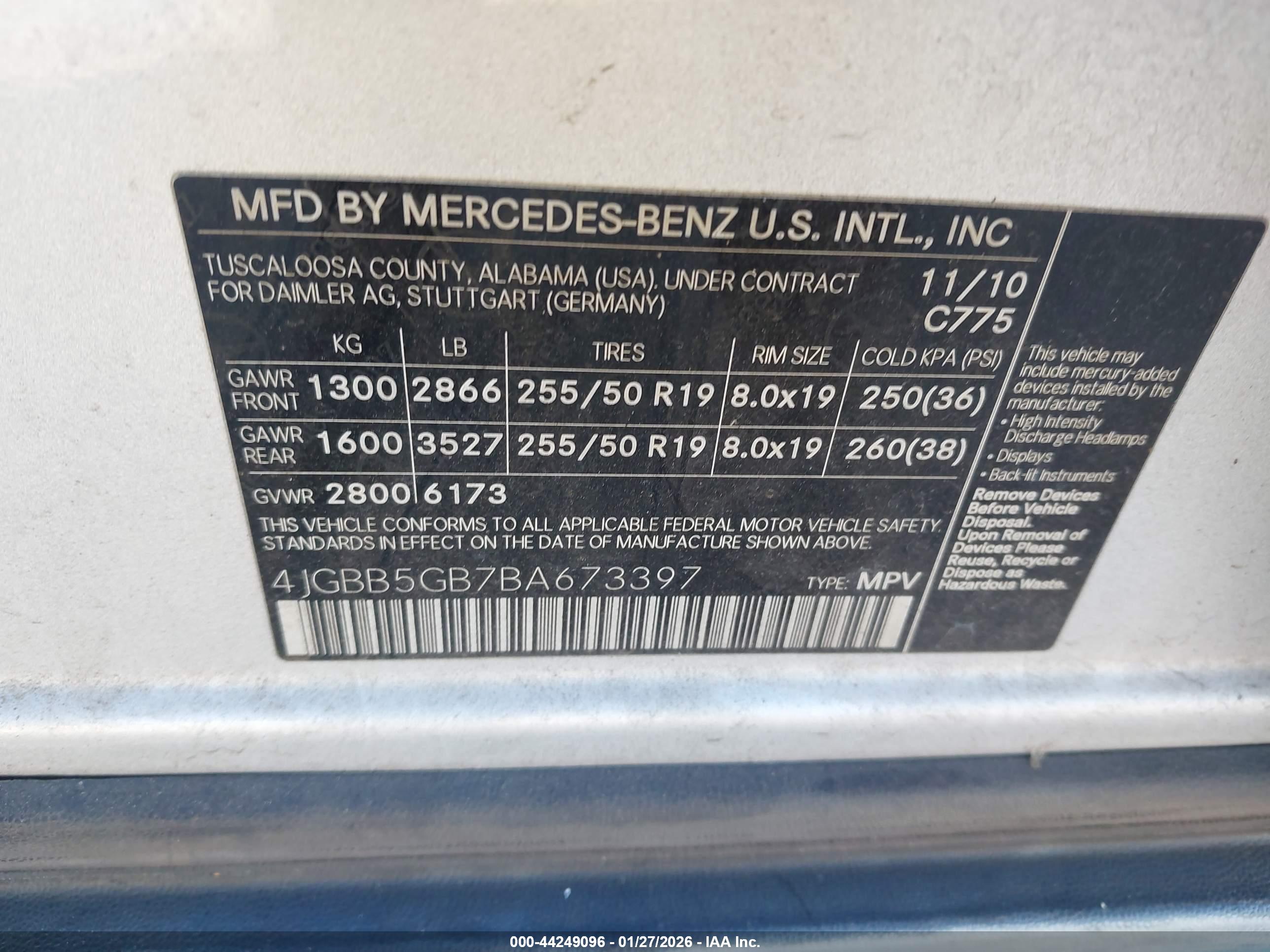 MERCEDES-BENZ ML image 9
