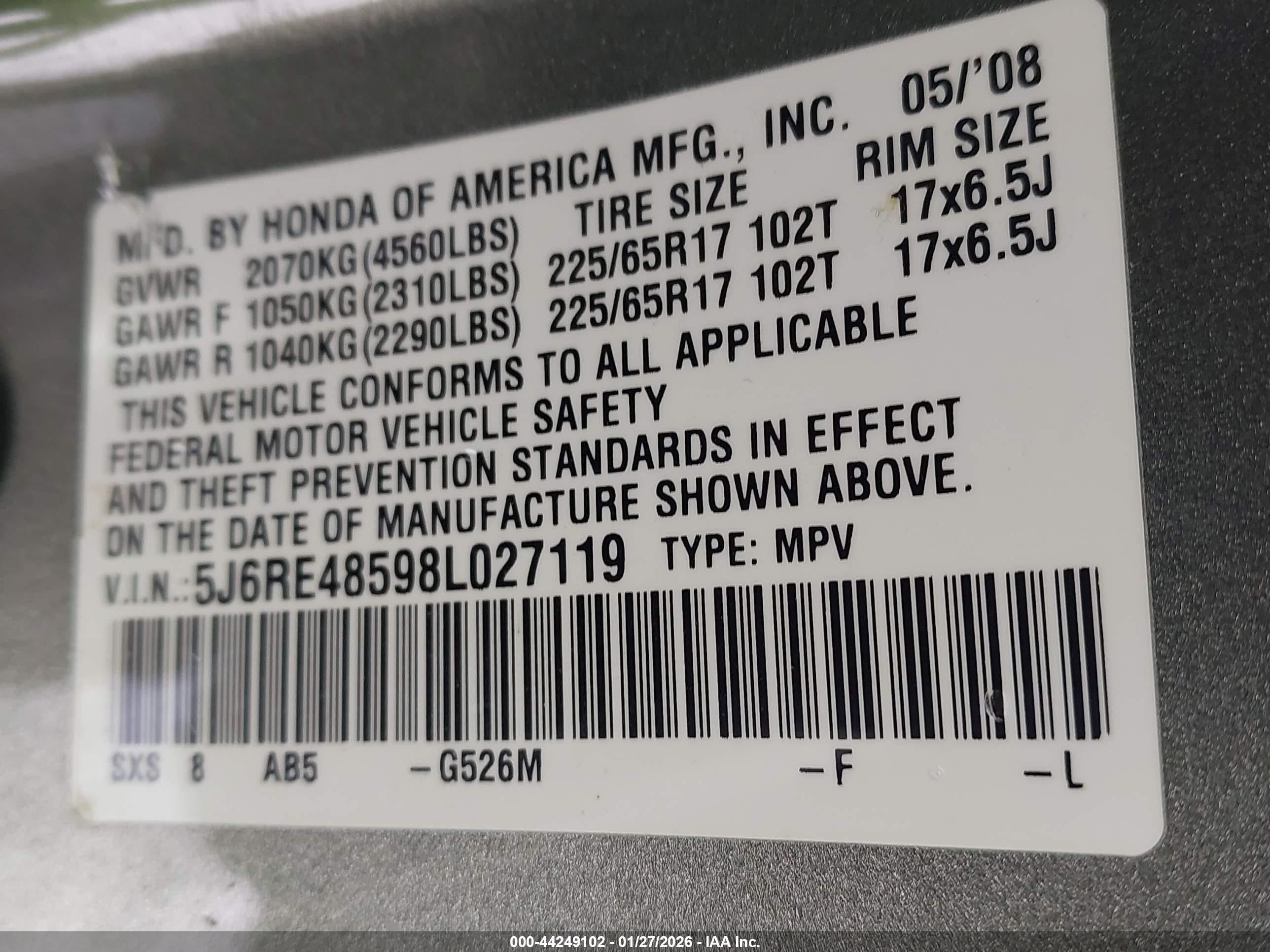 HONDA CR-V image 9