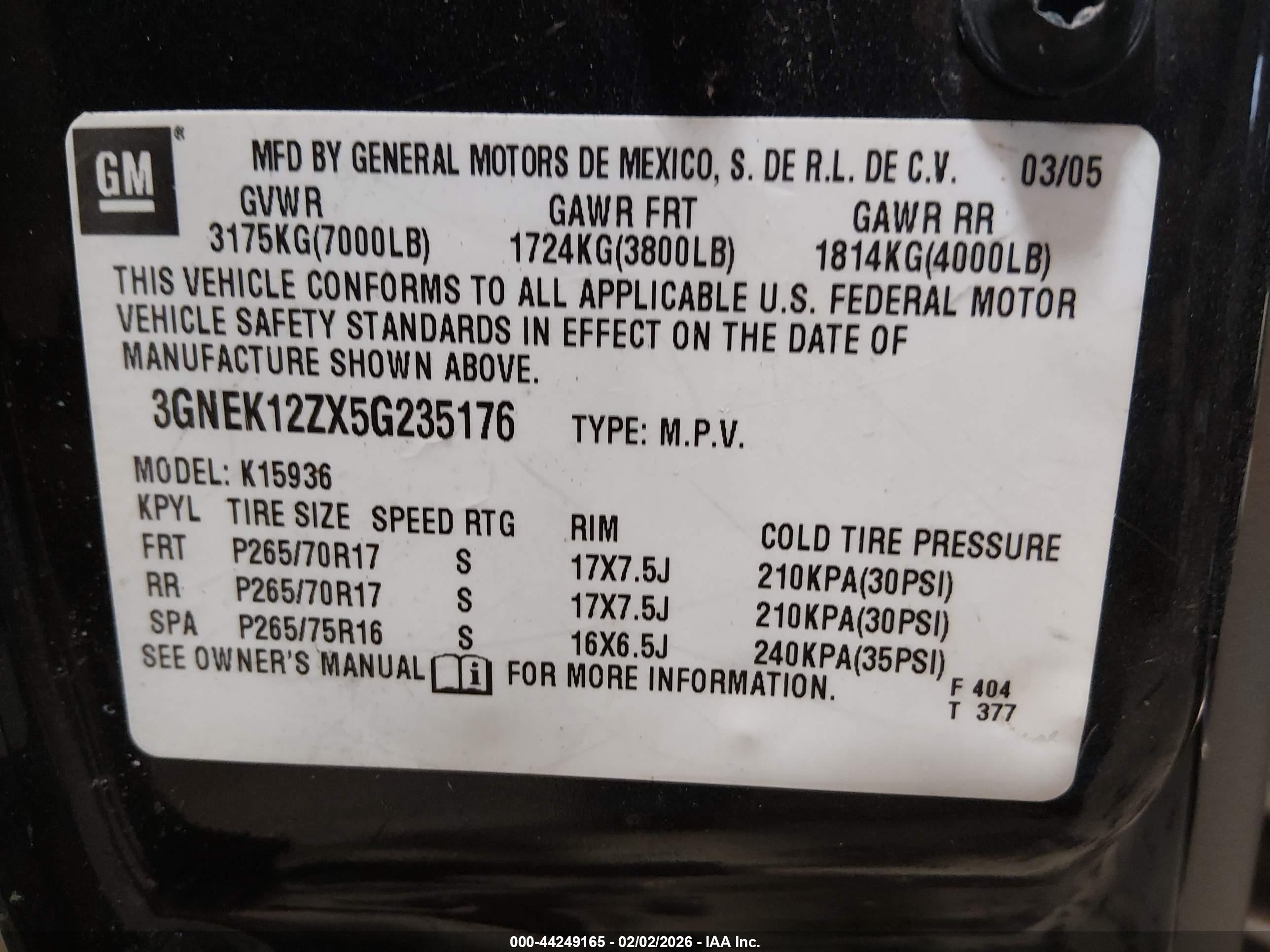 CHEVROLET AVALANCHE image 9