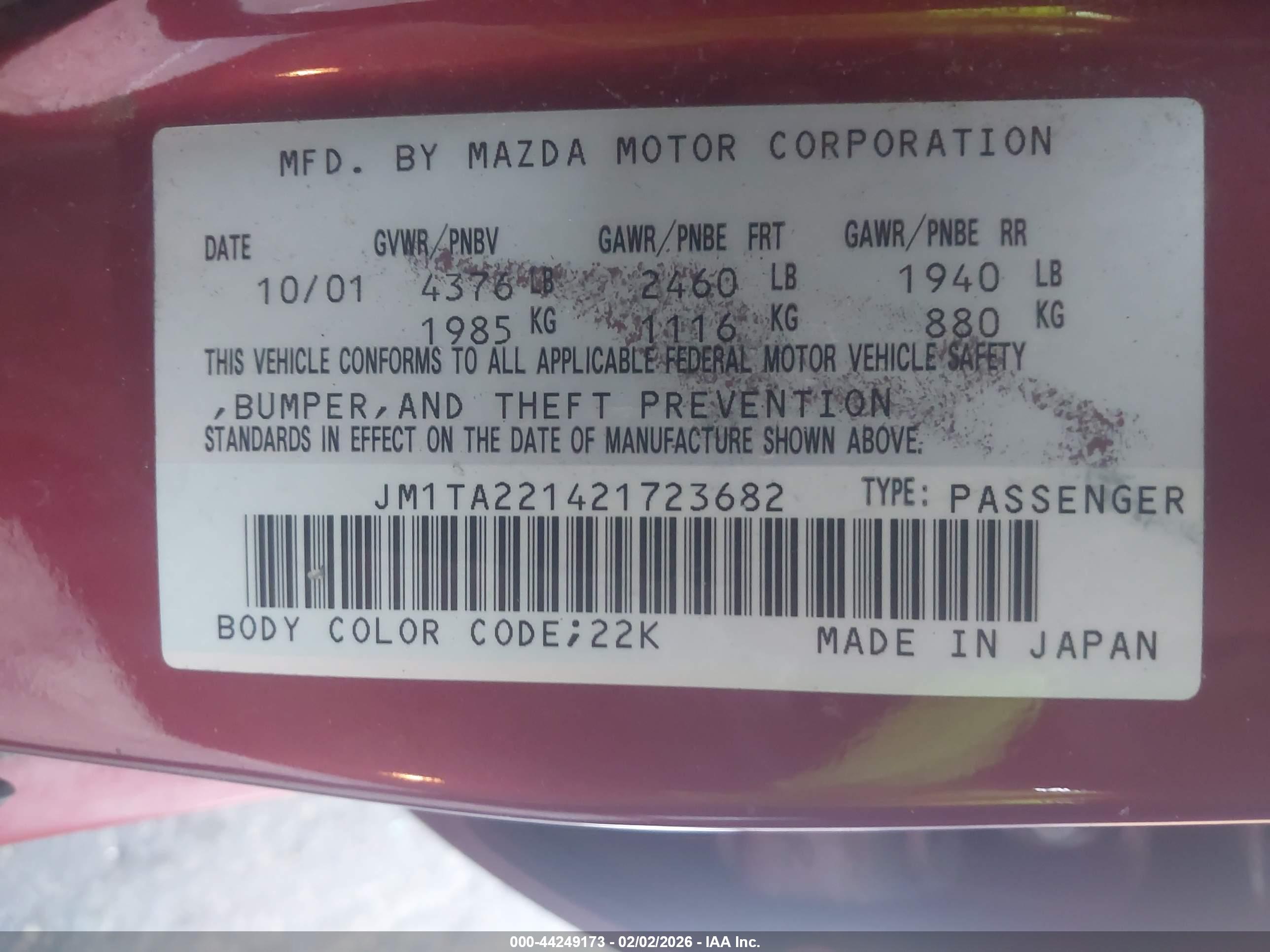 MAZDA MILLENIA image 9