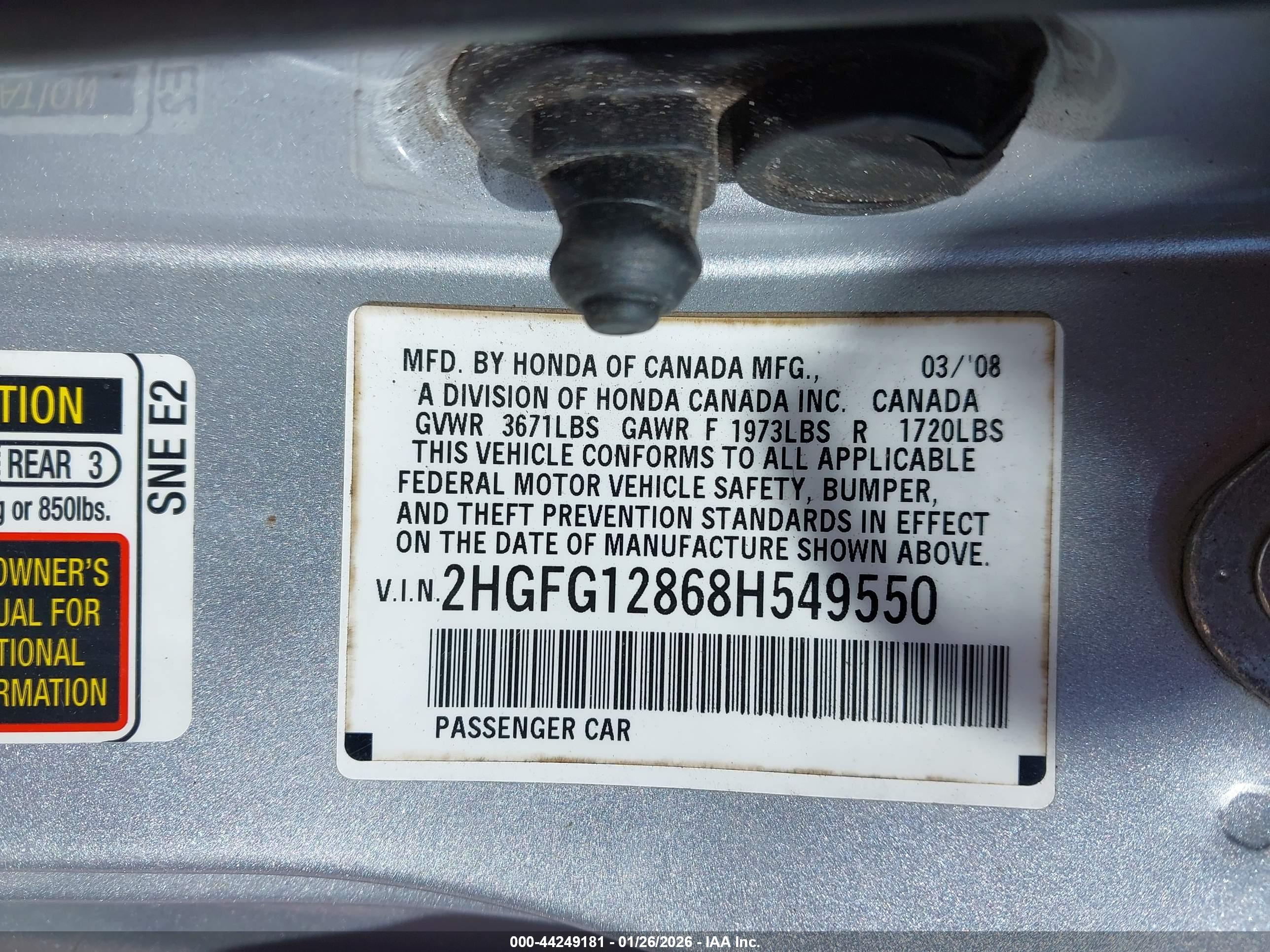 HONDA CIVIC image 9