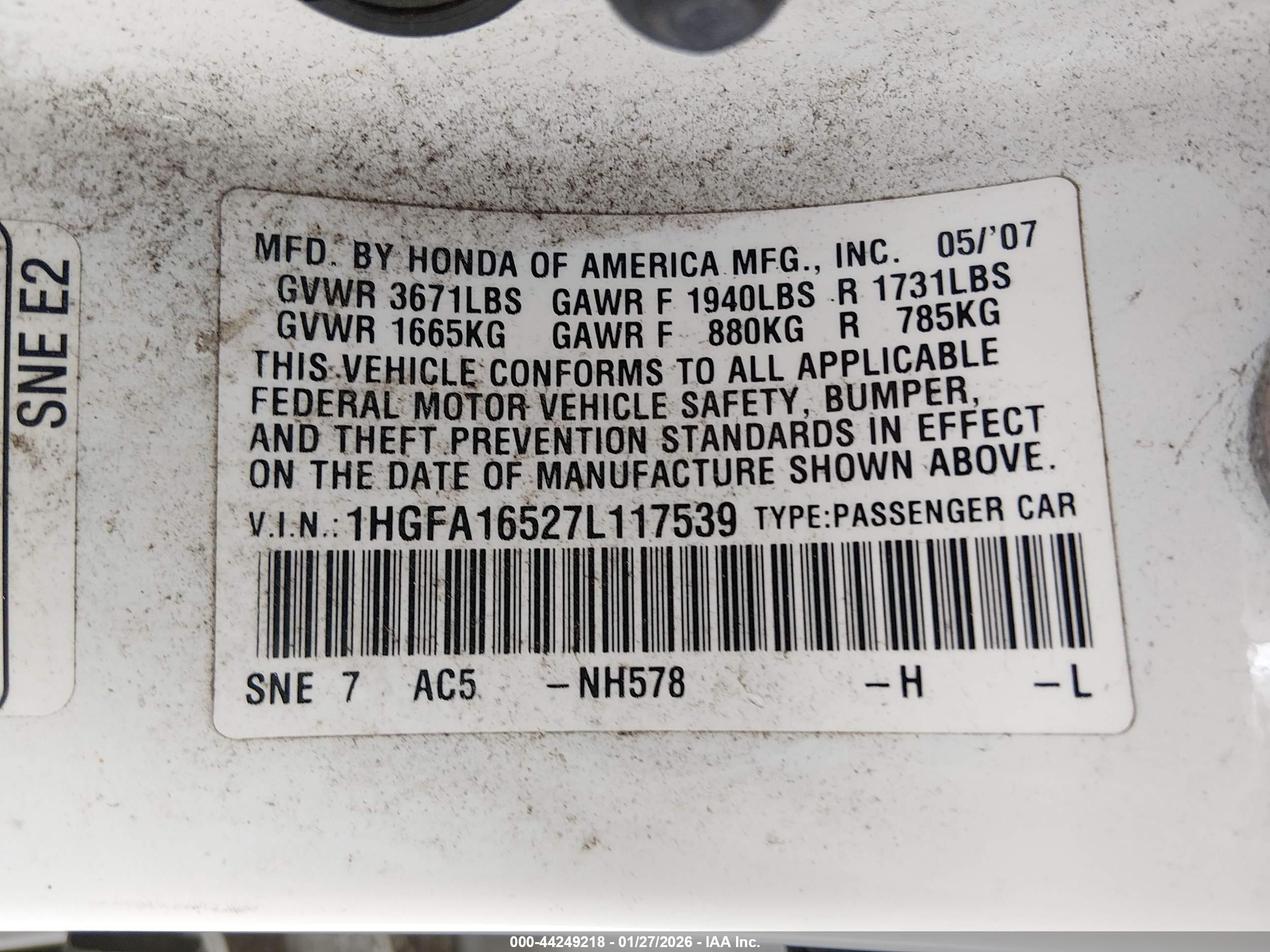 HONDA CIVIC image 9