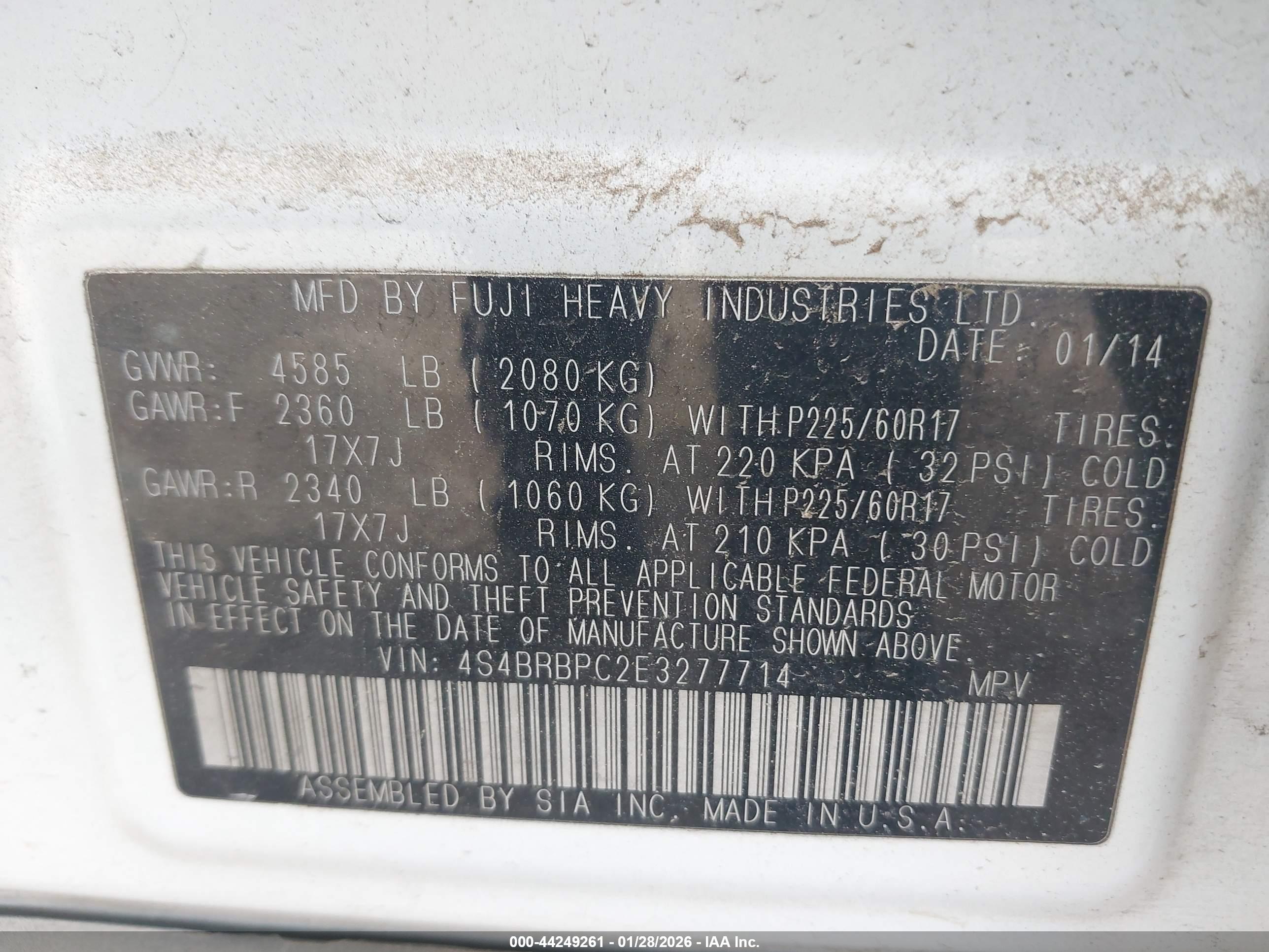SUBARU OUTBACK image 9