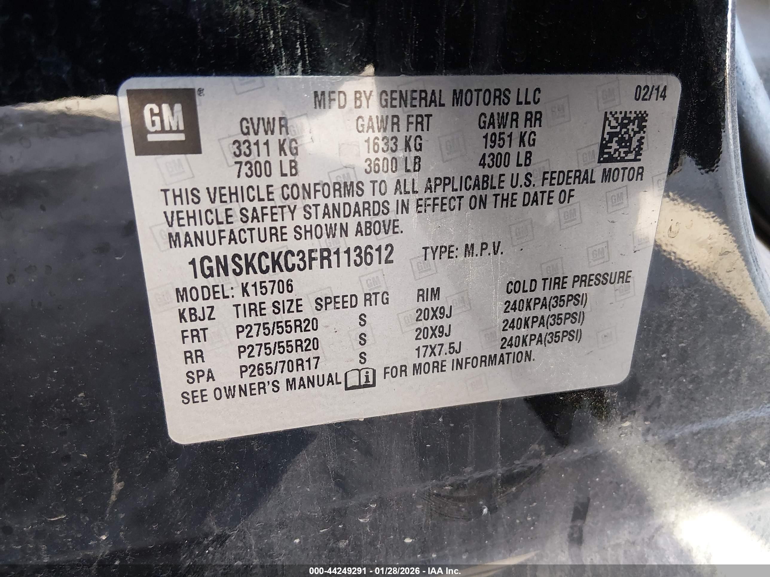 CHEVROLET TAHOE image 9