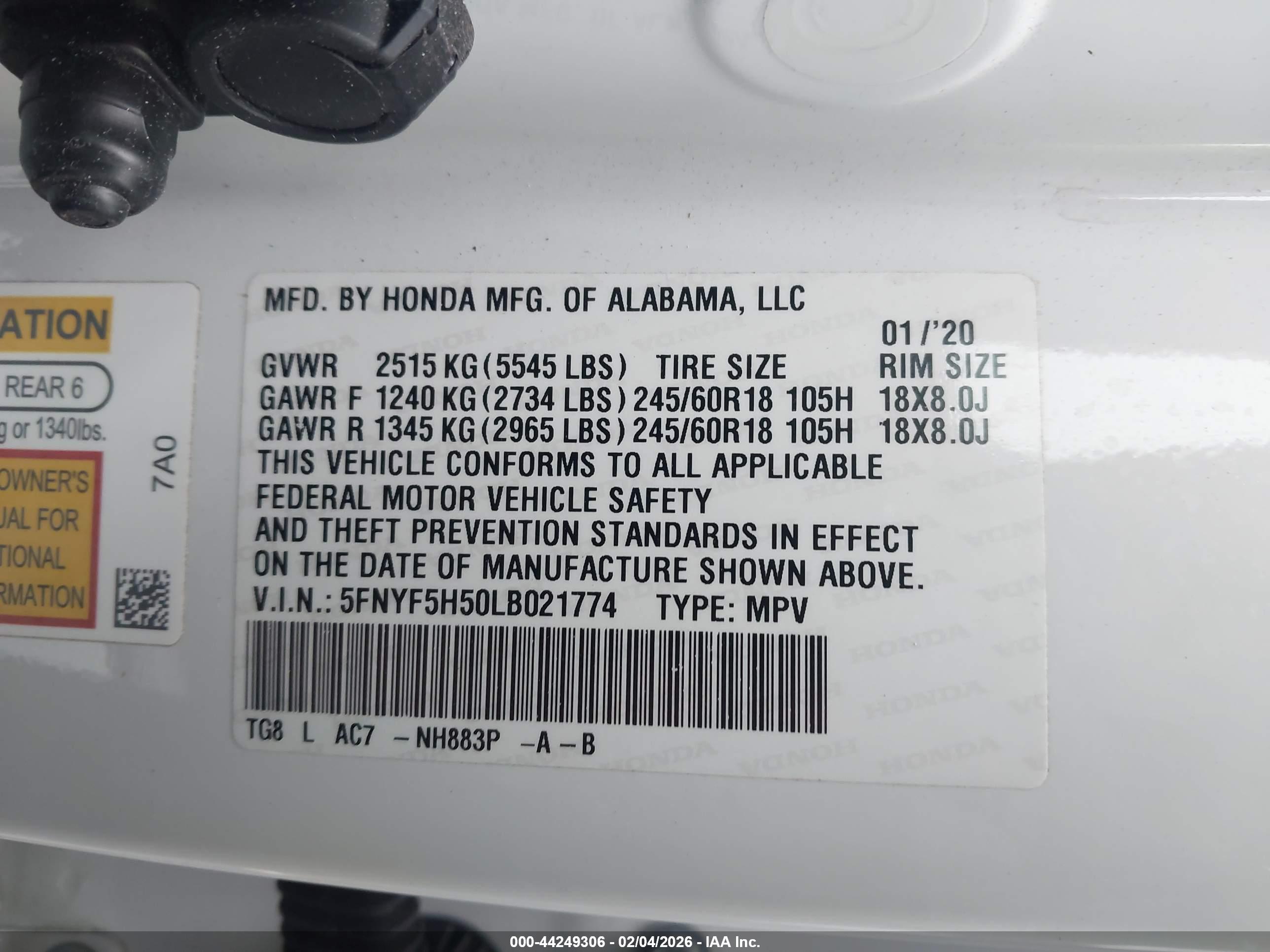 HONDA PILOT image 9