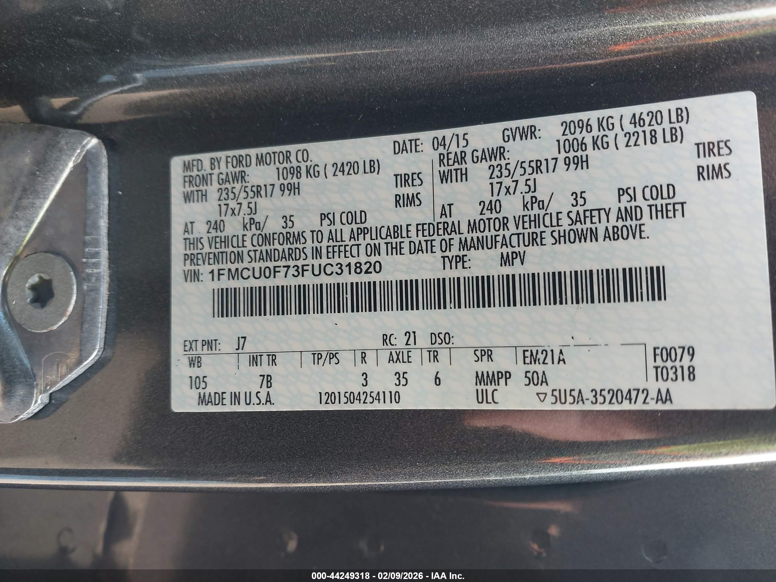 FORD ESCAPE image 9