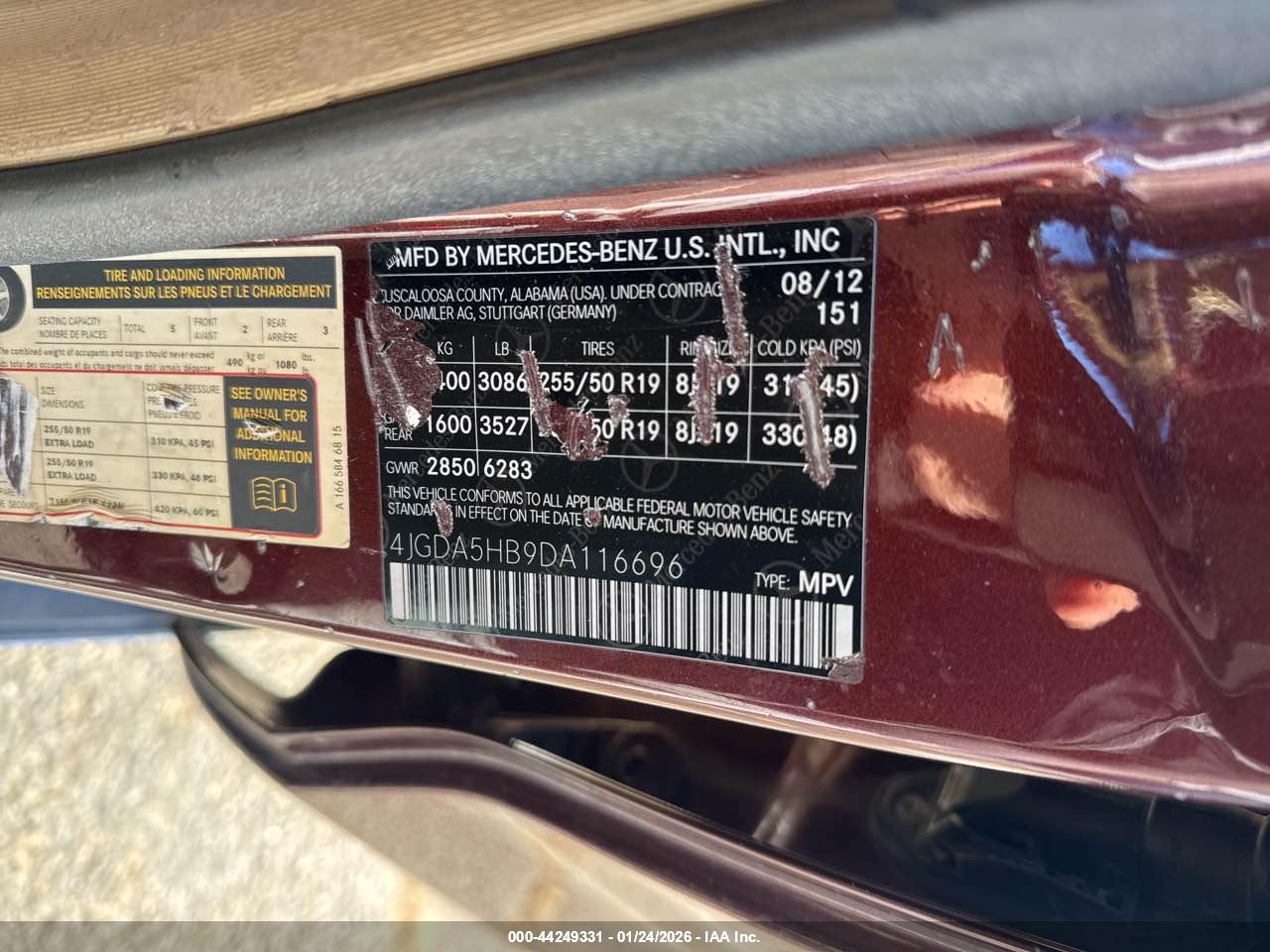 MERCEDES-BENZ ML image 9