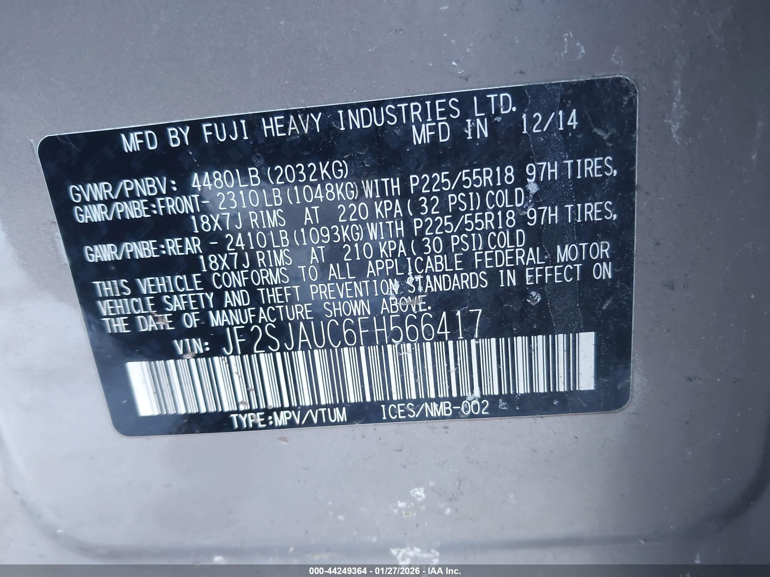 SUBARU FORESTER image 9