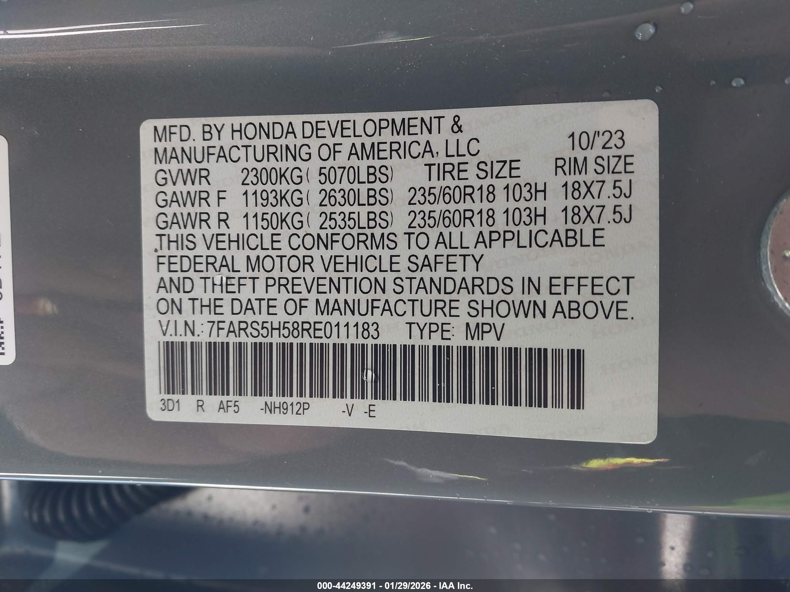 HONDA CR-V image 9