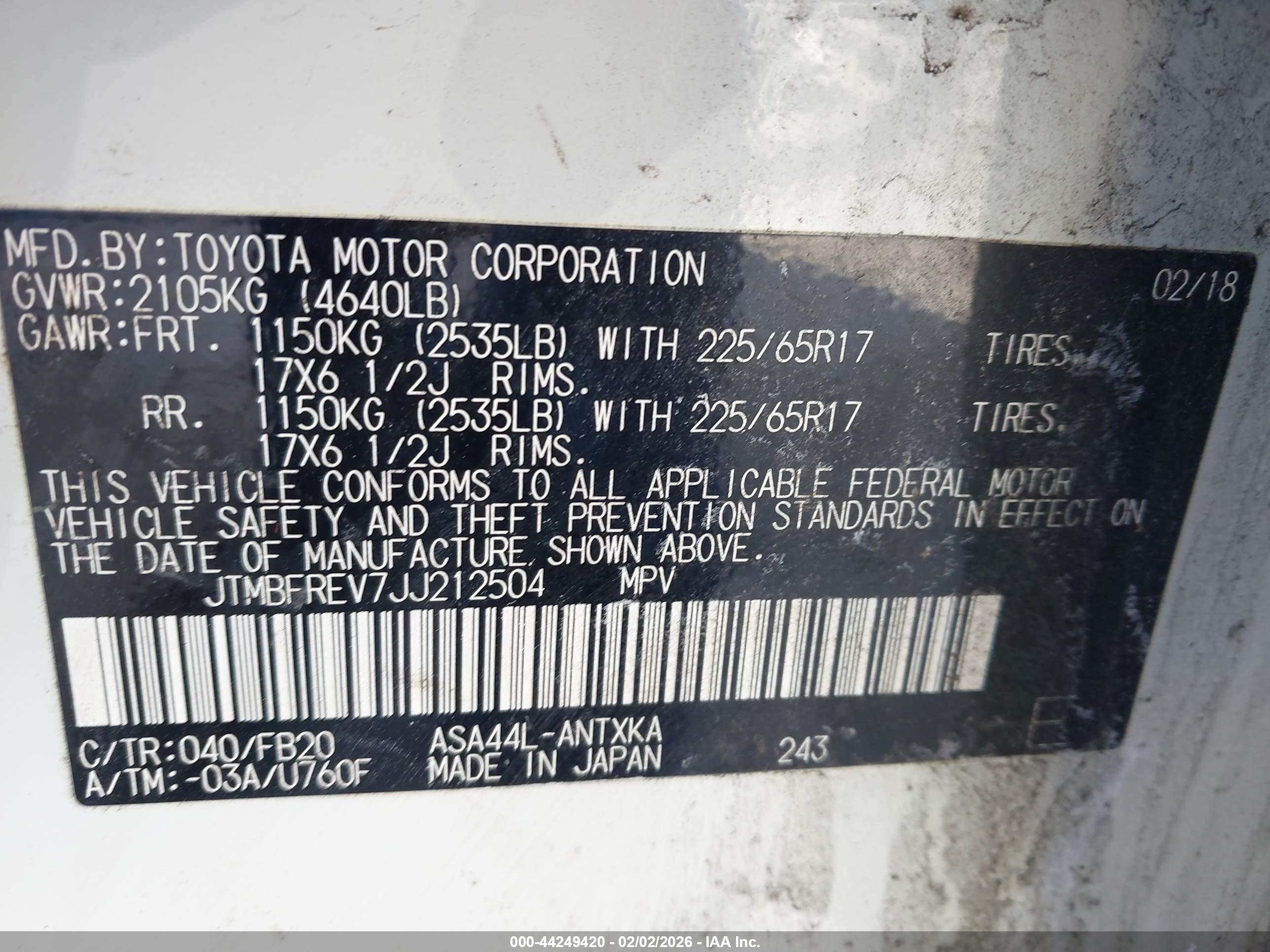 TOYOTA RAV4 image 9