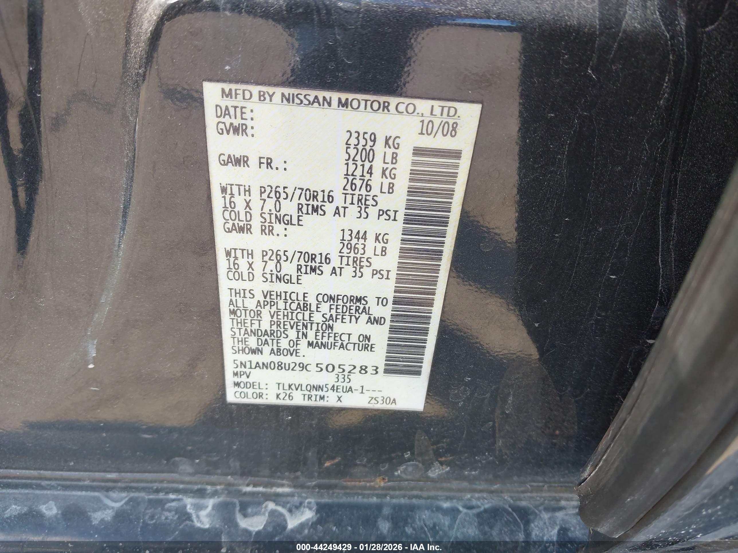 NISSAN XTERRA image 9