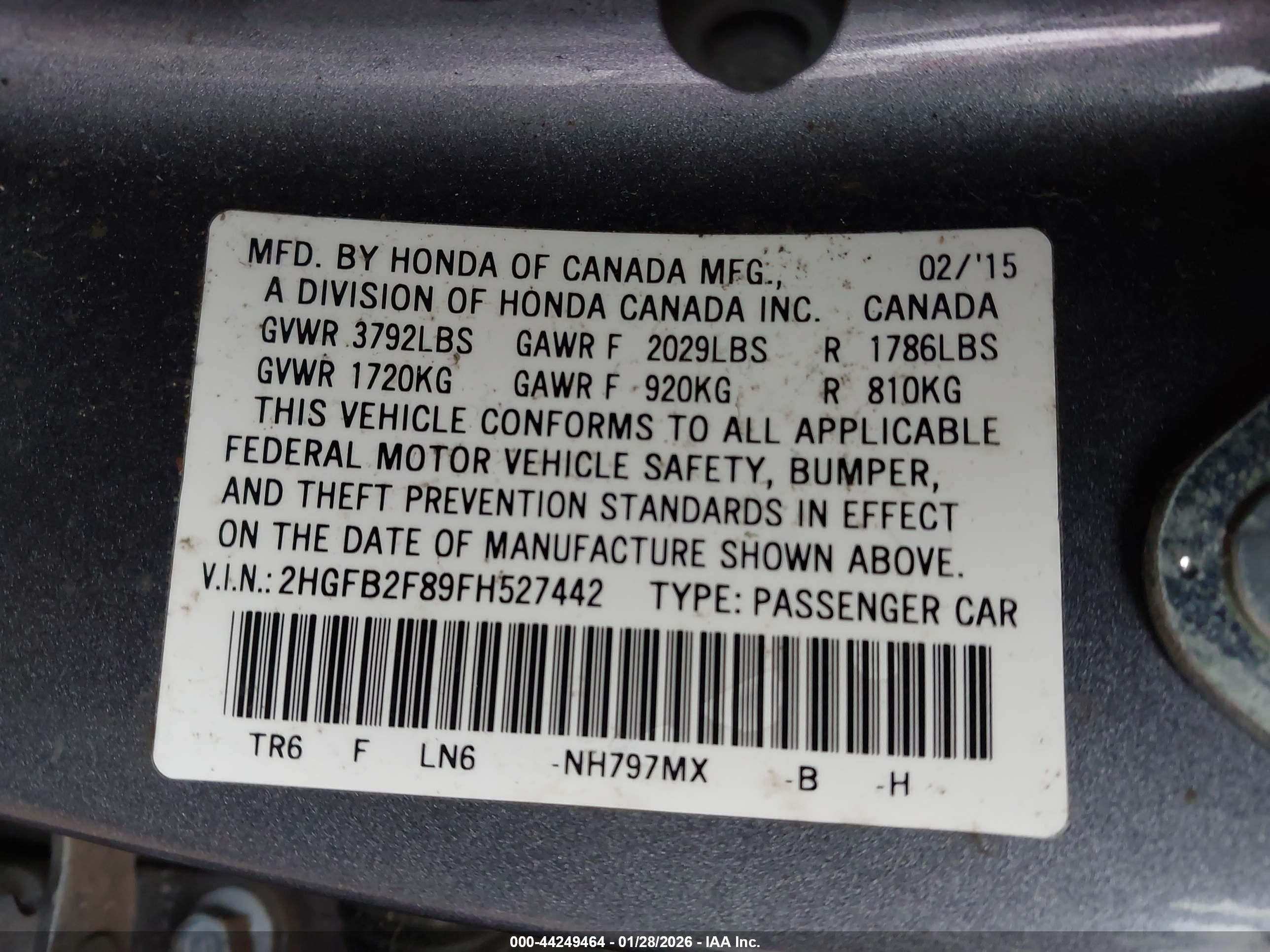 HONDA CIVIC image 9