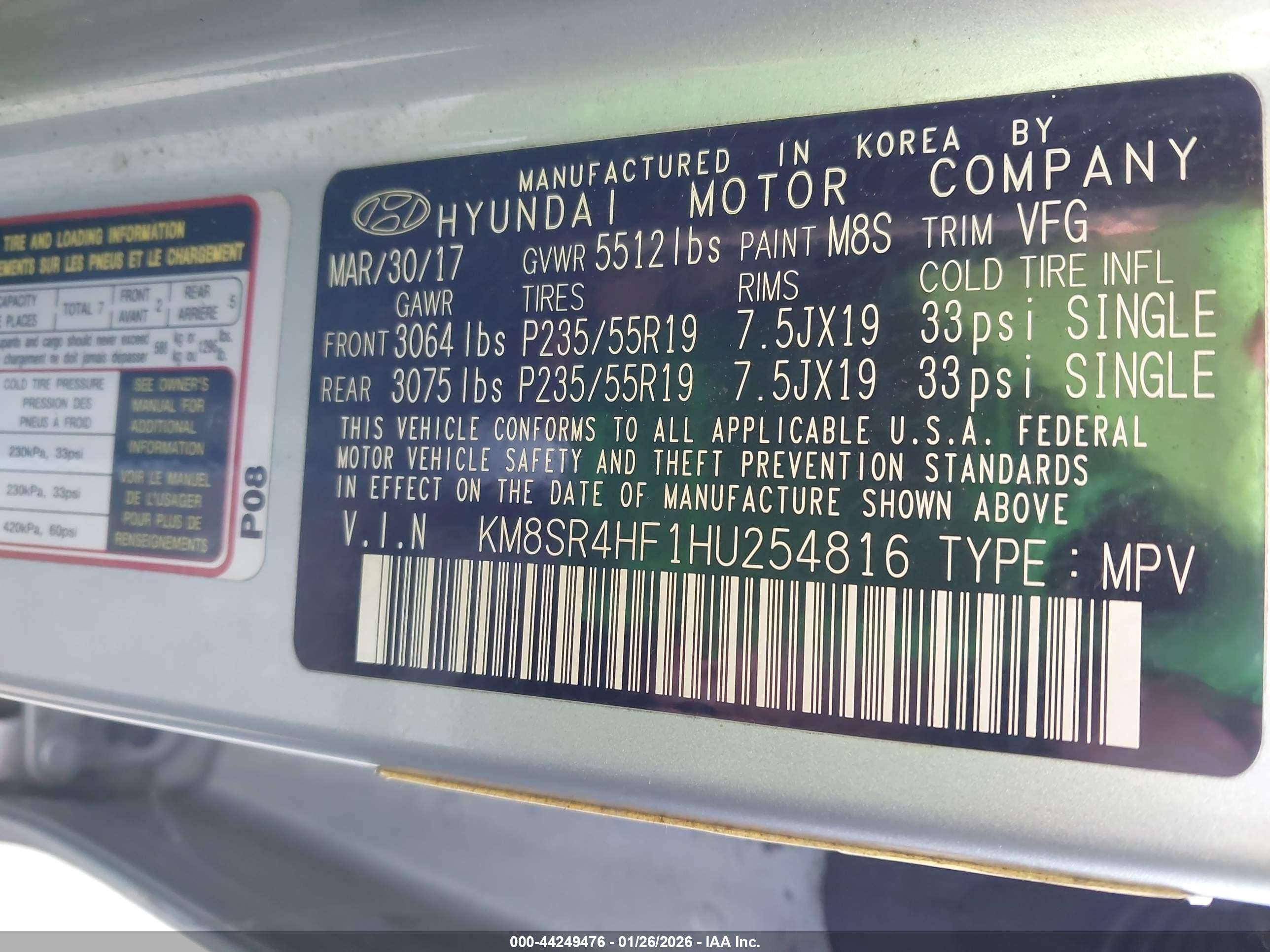HYUNDAI SANTA image 9
