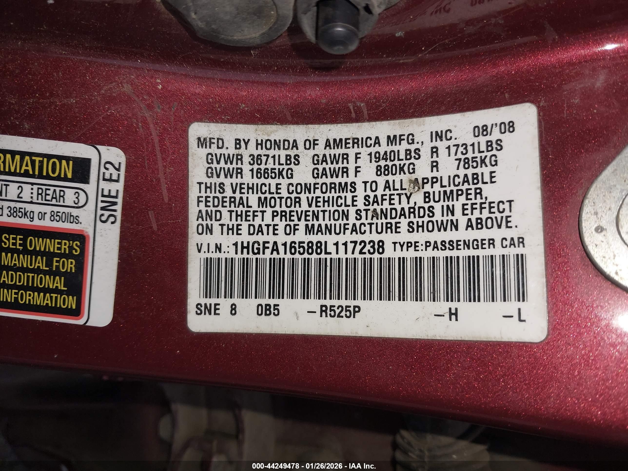 HONDA CIVIC image 9