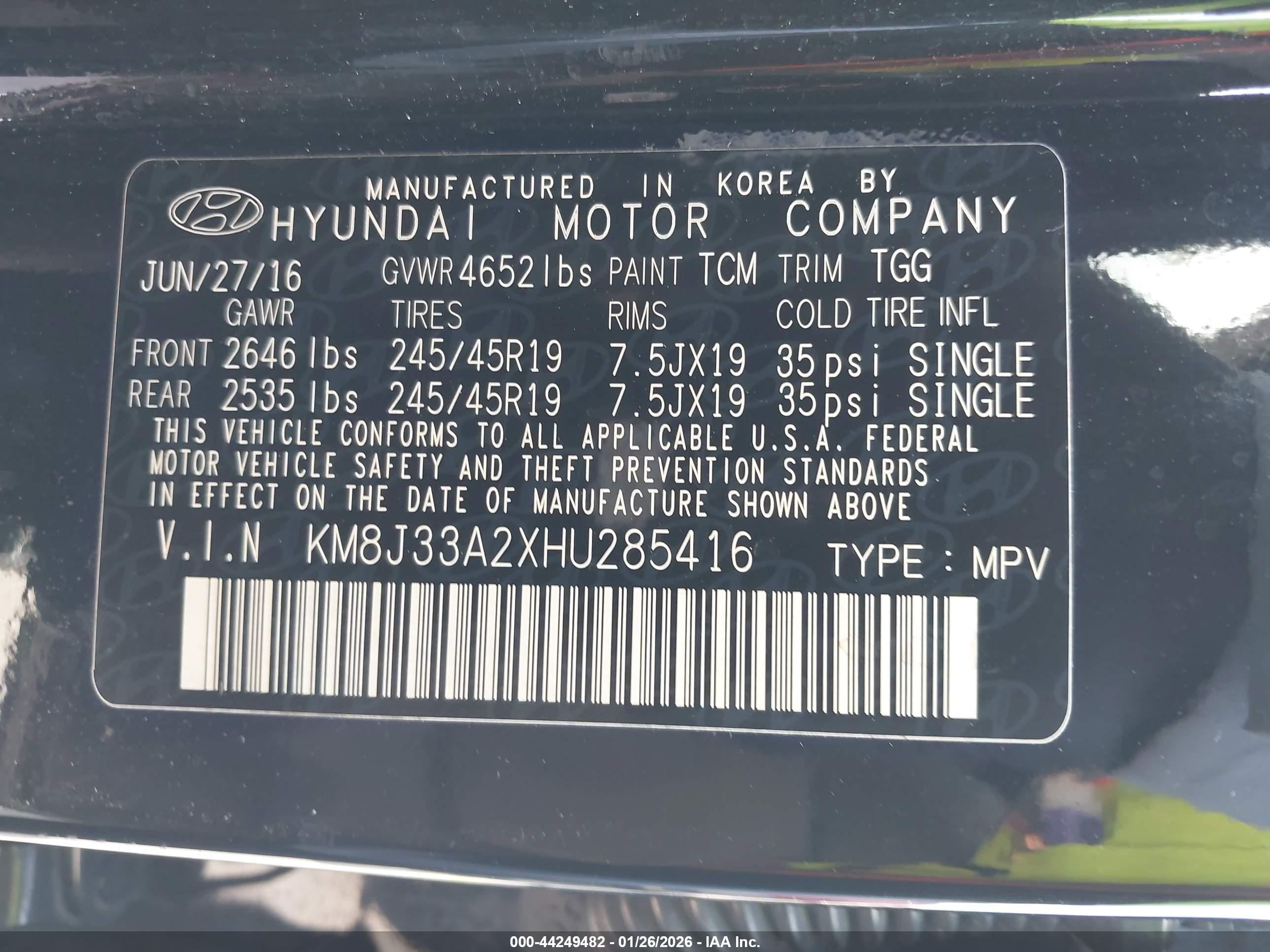 HYUNDAI TUCSON image 9