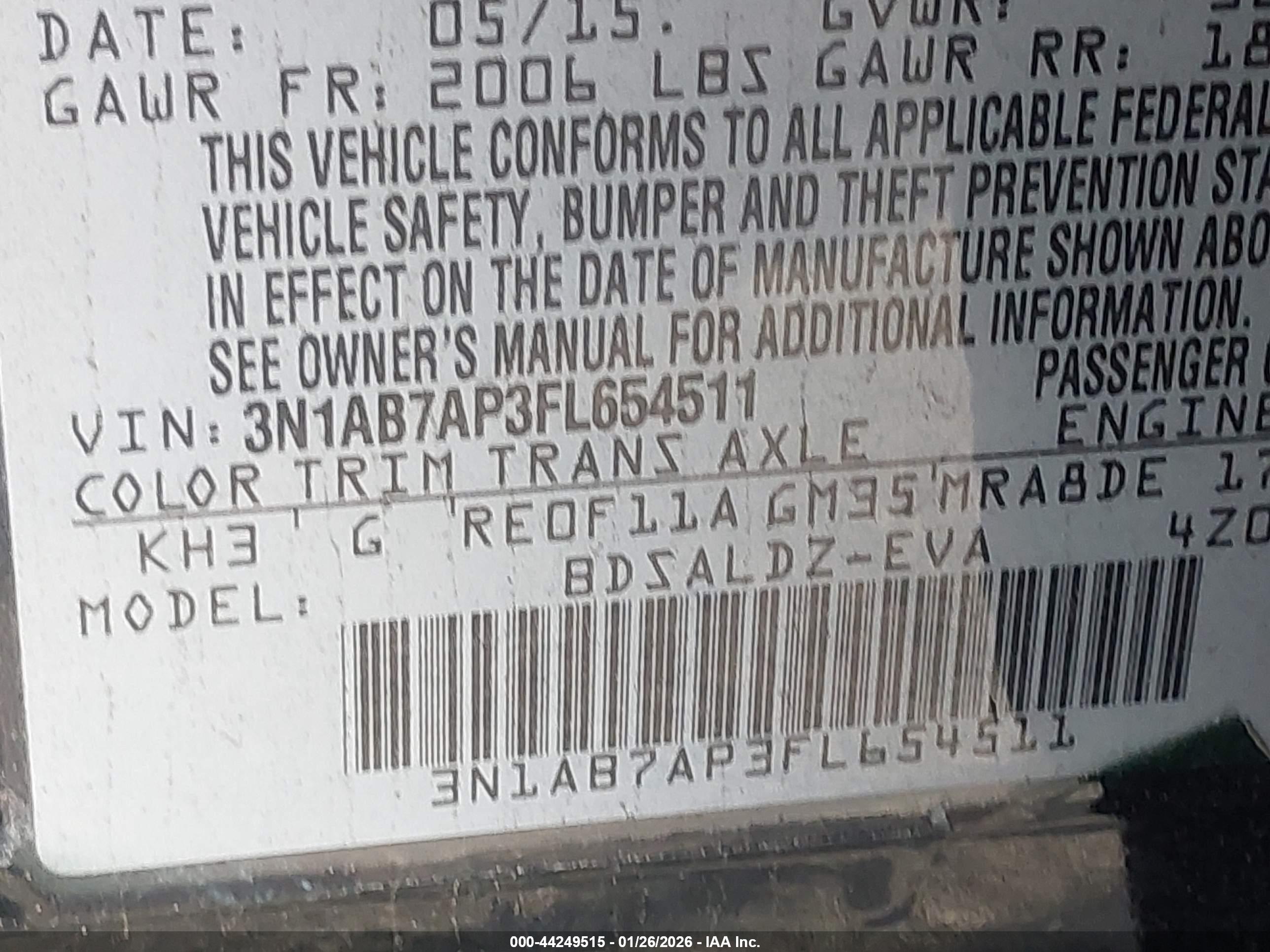 NISSAN SENTRA image 9