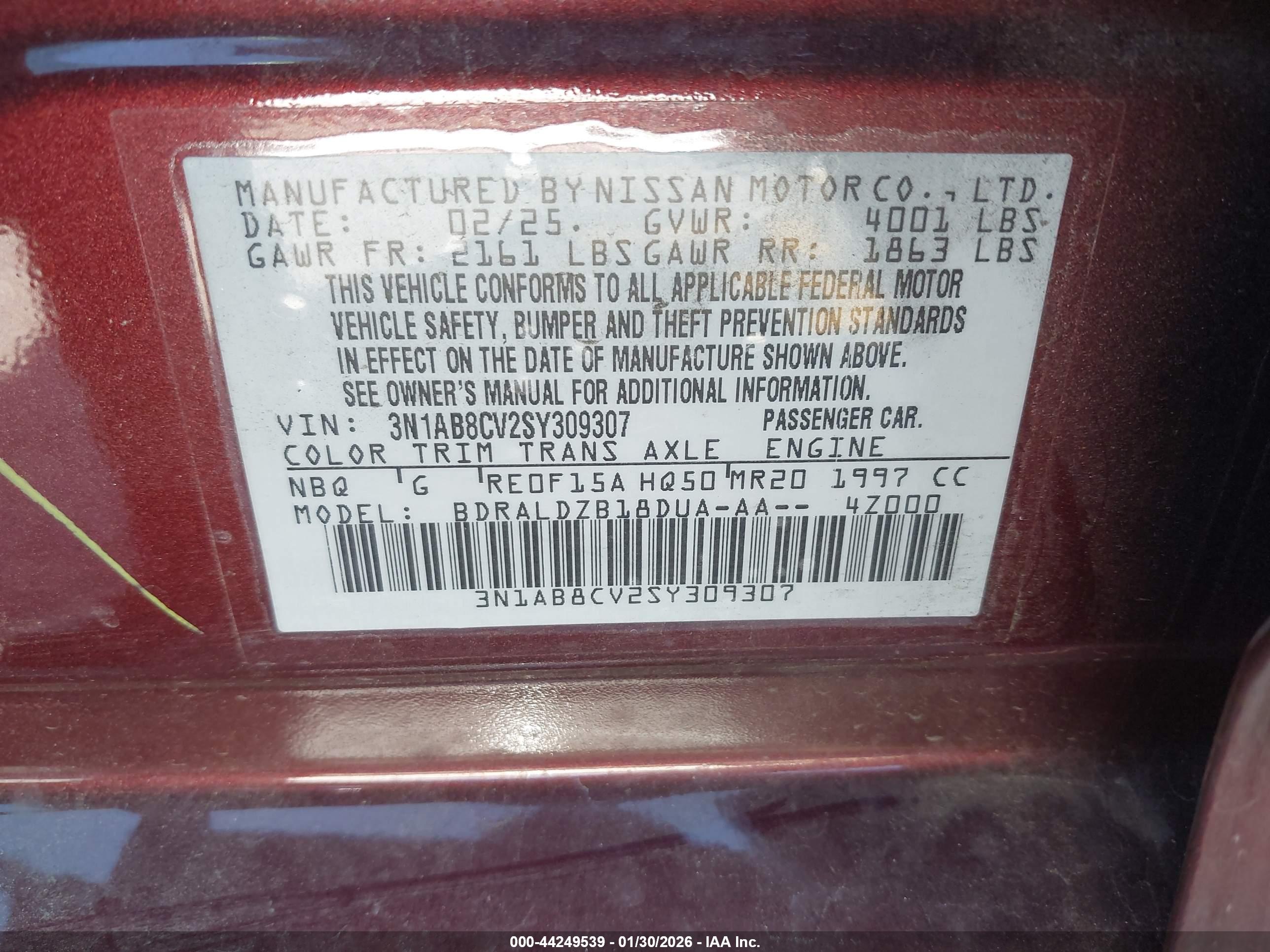 NISSAN SENTRA image 9