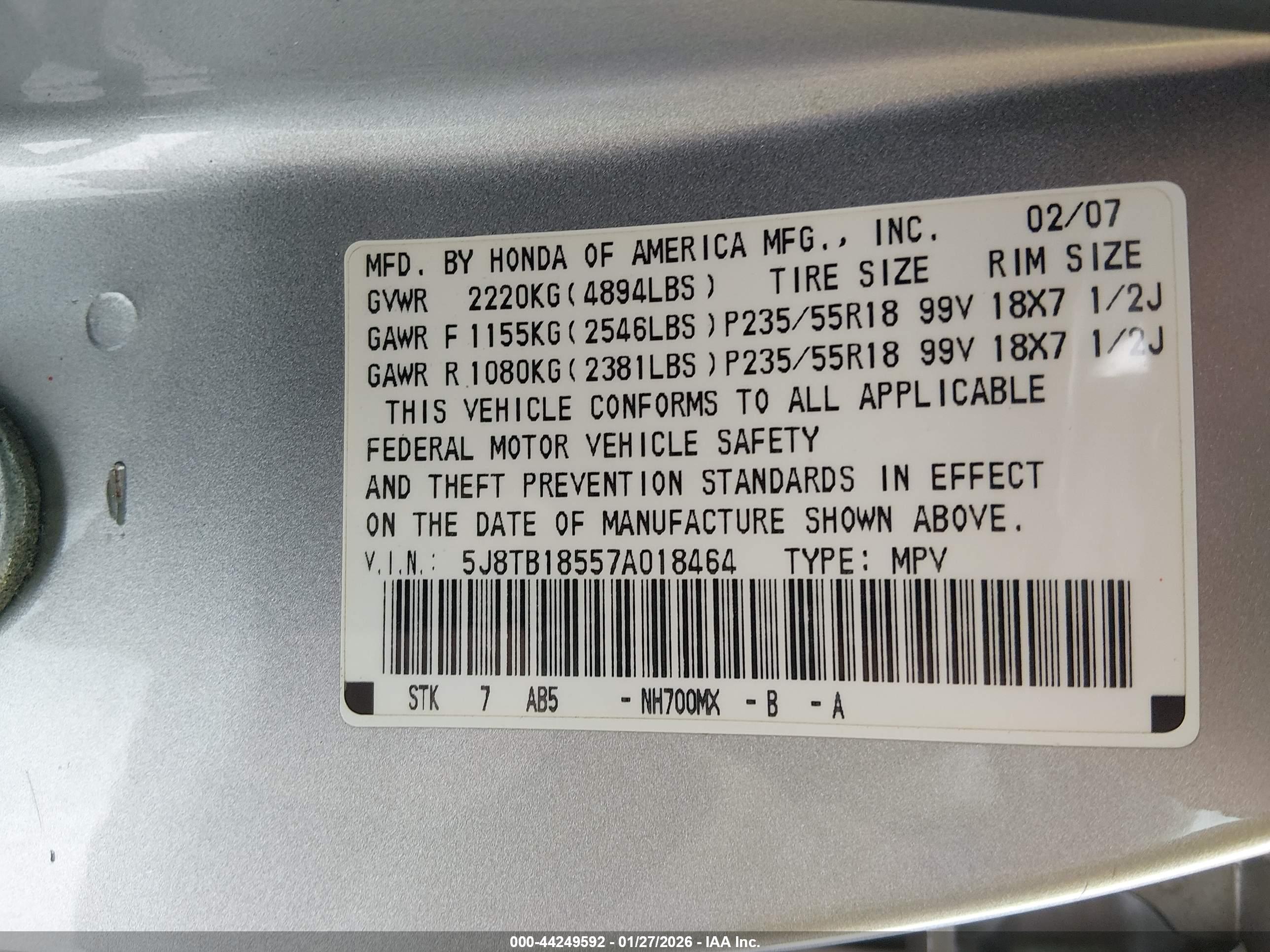 ACURA RDX image 9