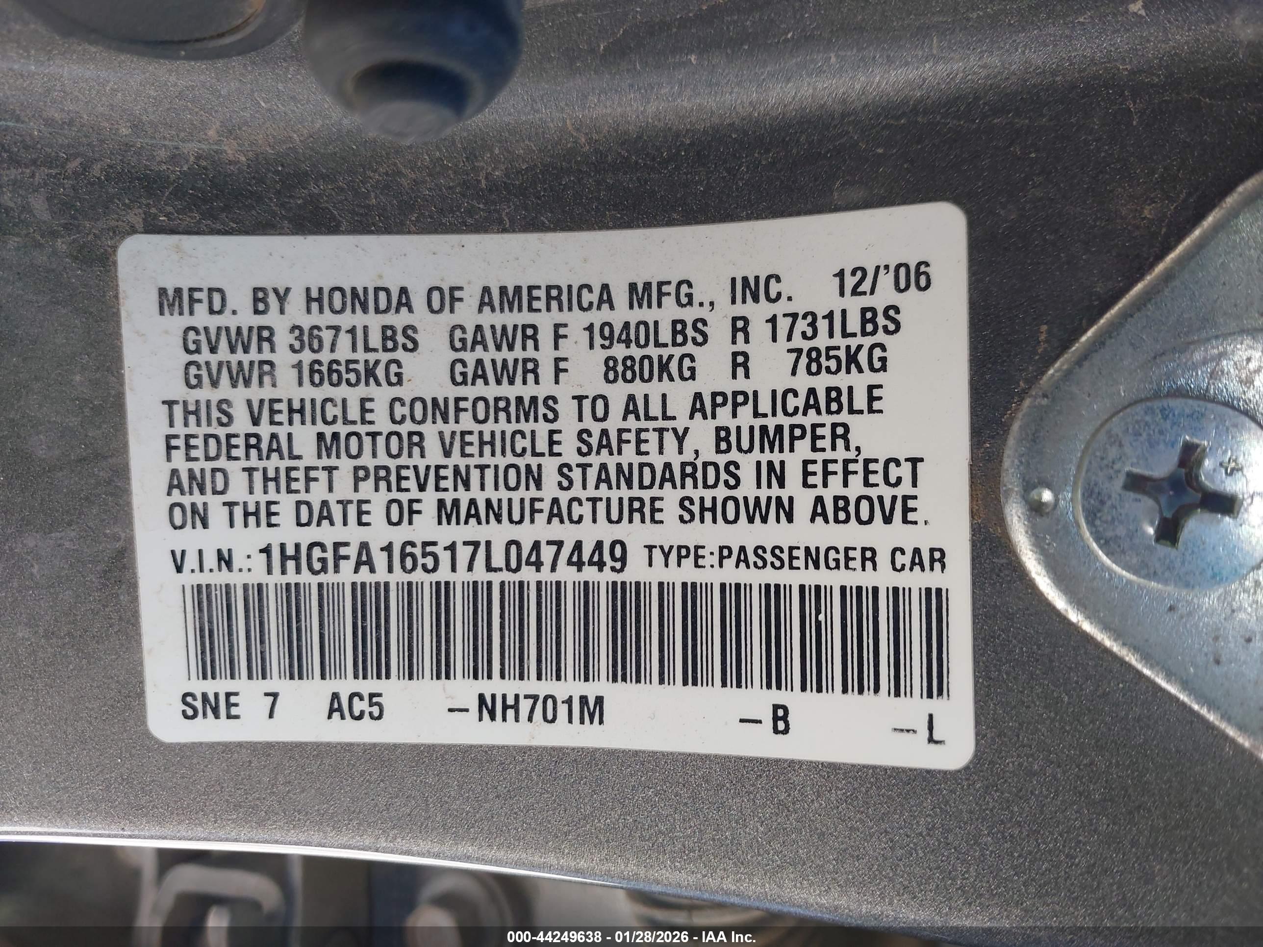 HONDA CIVIC image 9