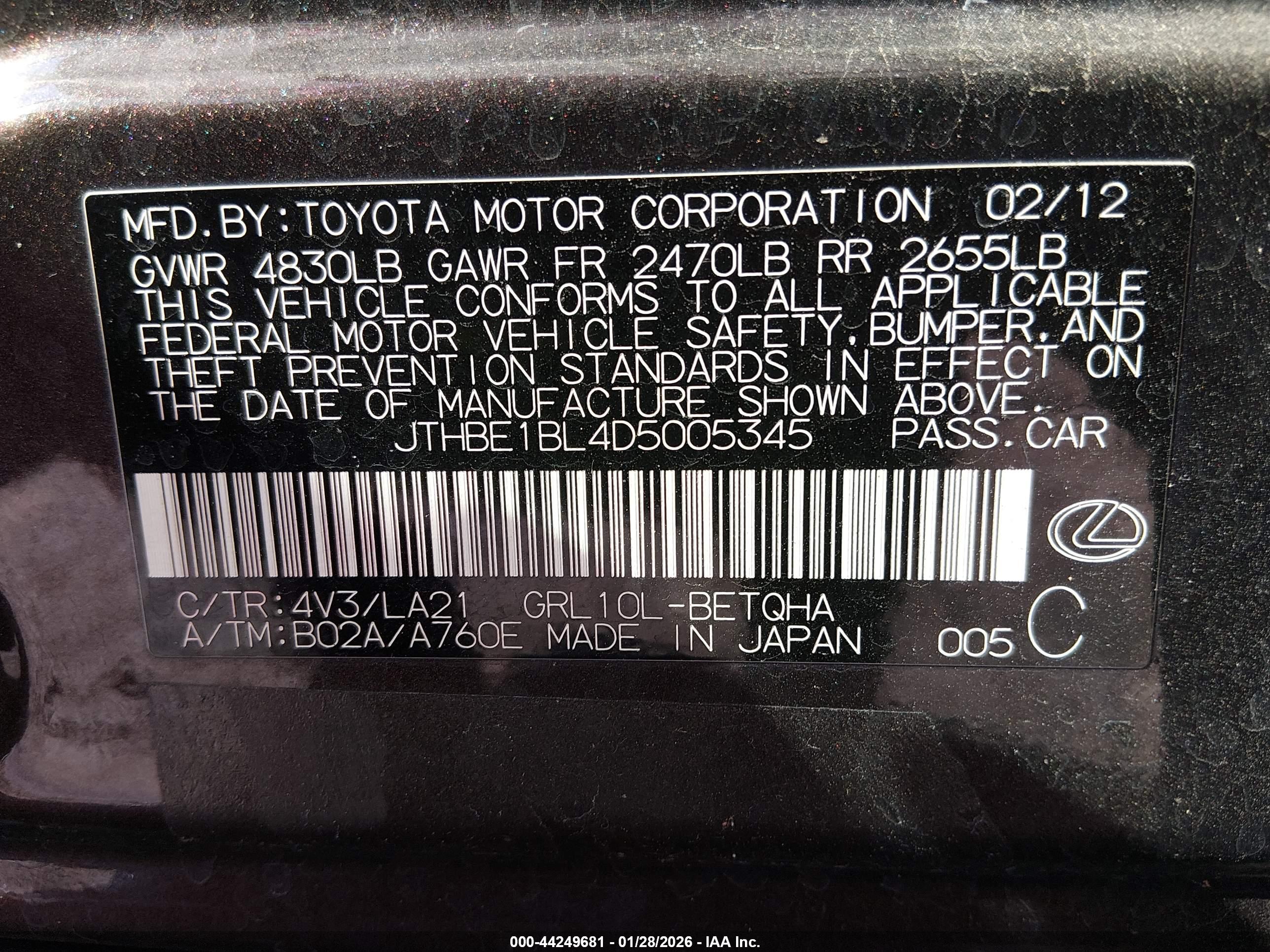 LEXUS GS image 9