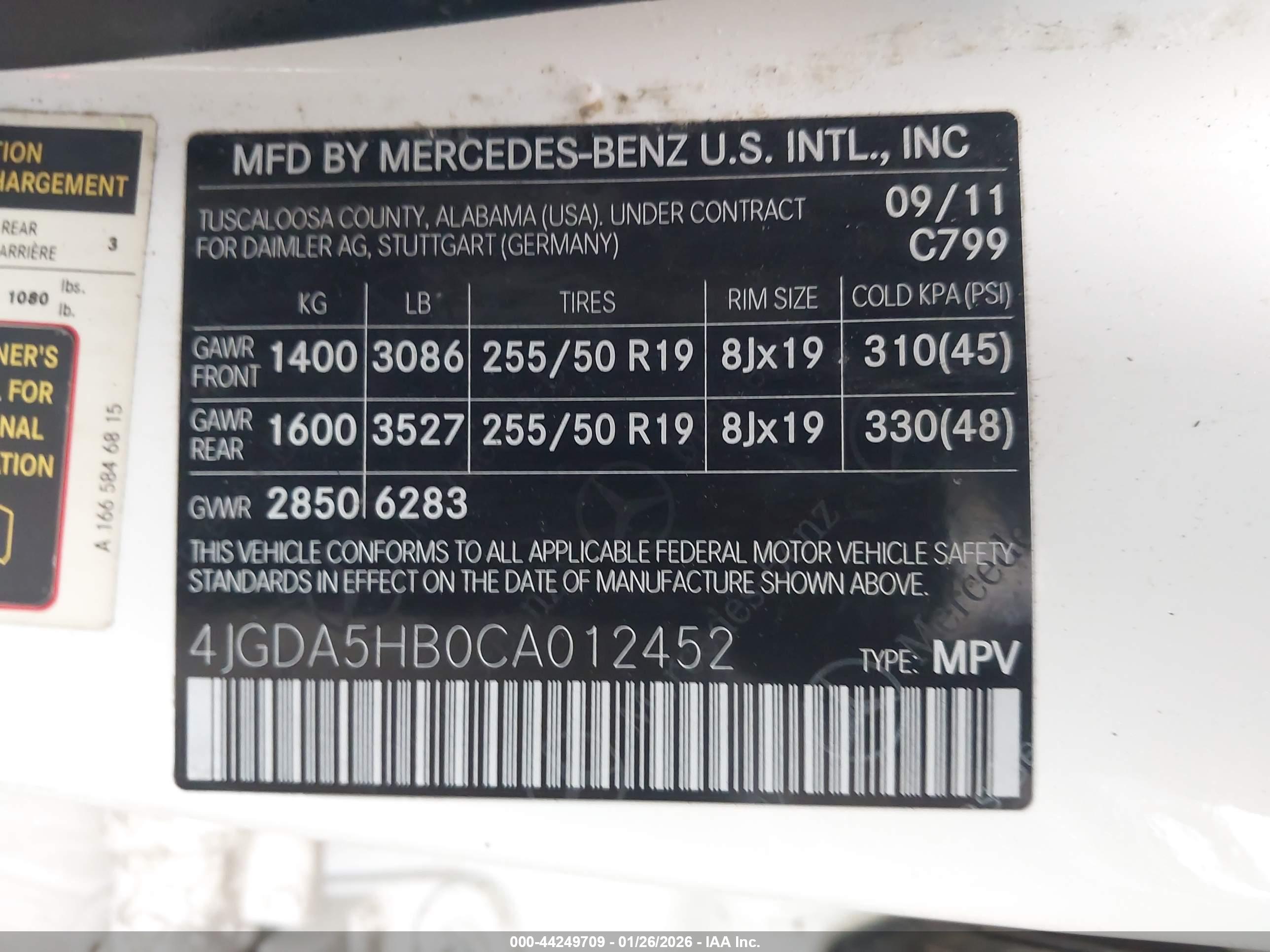 MERCEDES-BENZ ML image 9