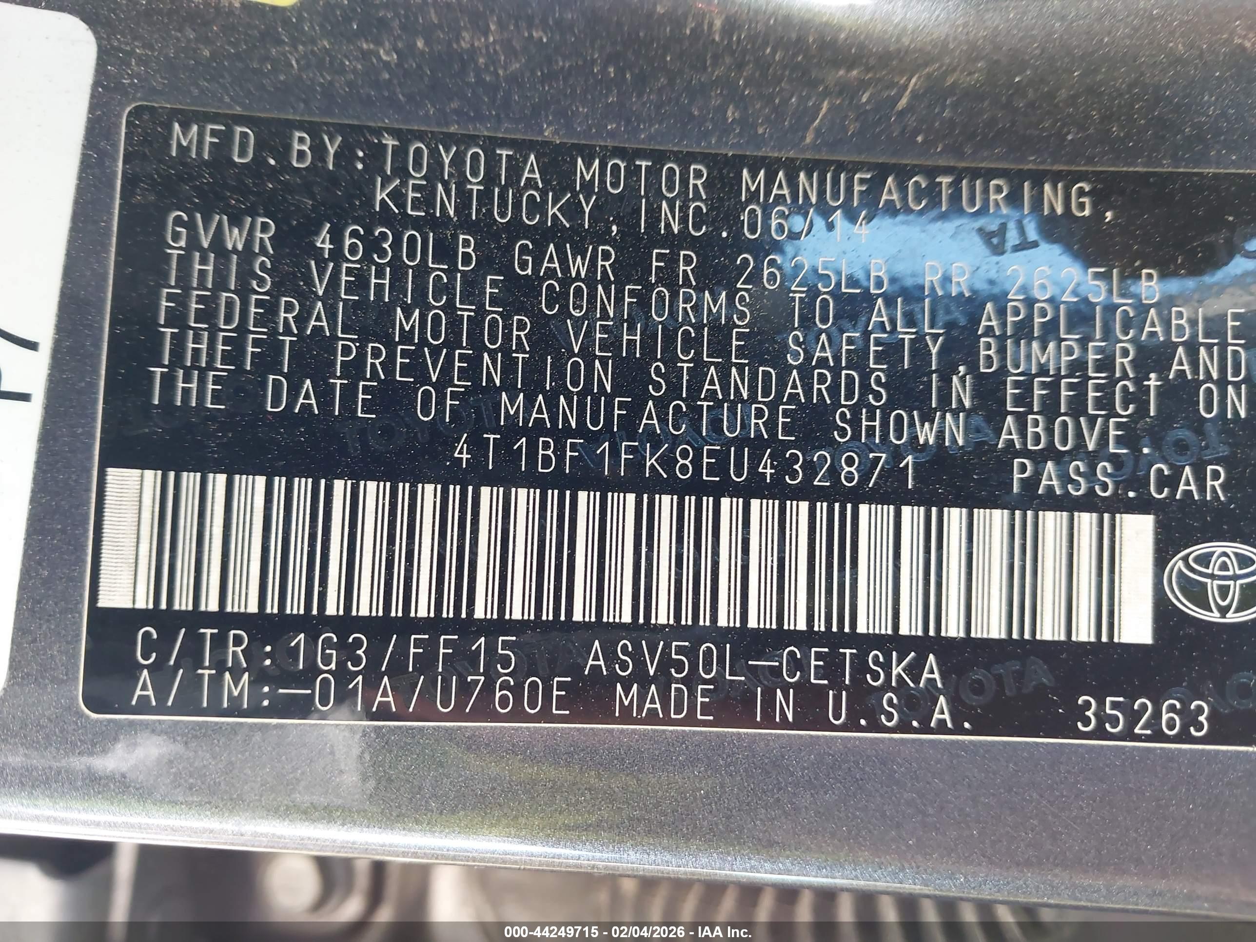 TOYOTA CAMRY image 9