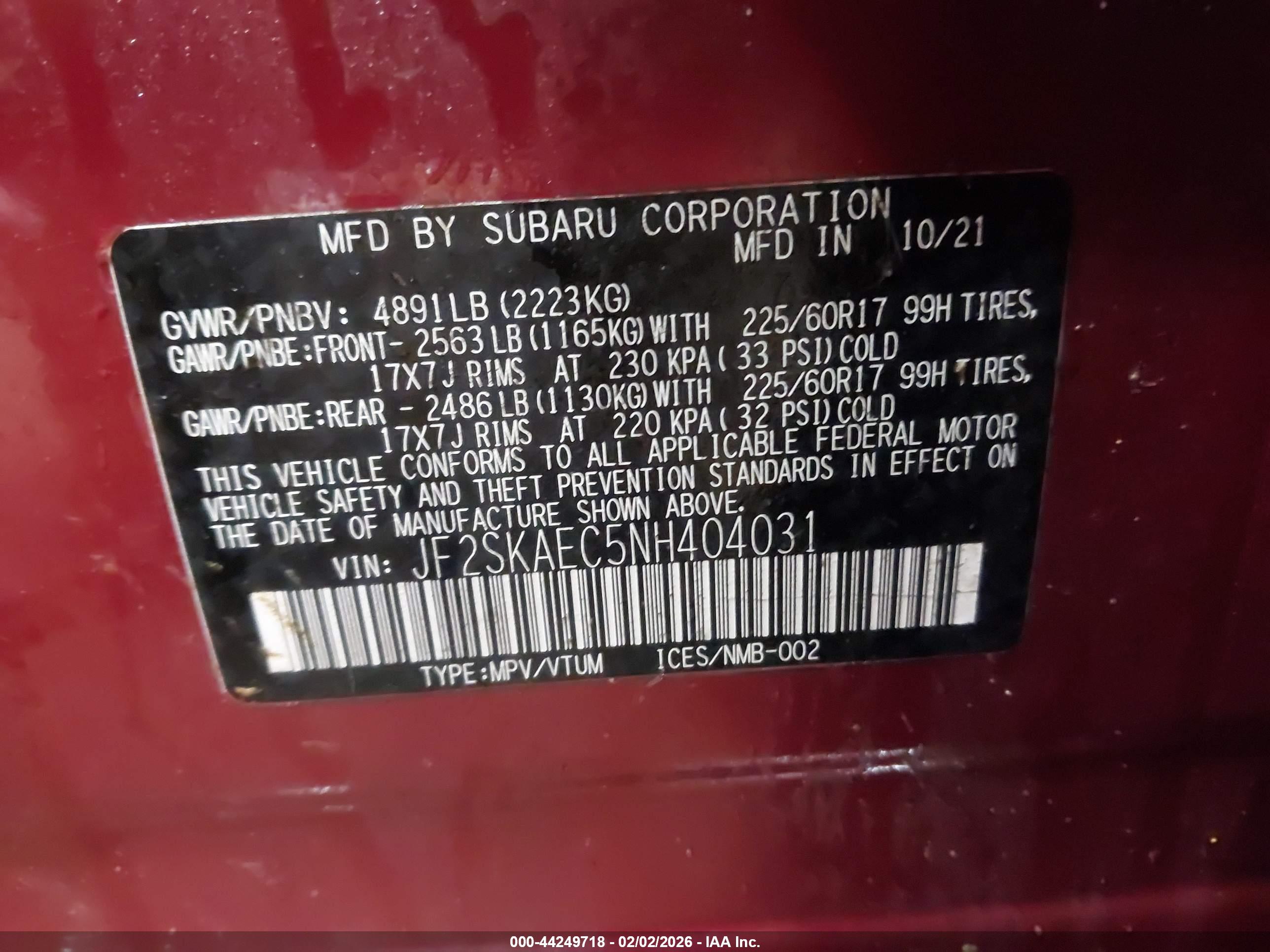 SUBARU FORESTER image 9