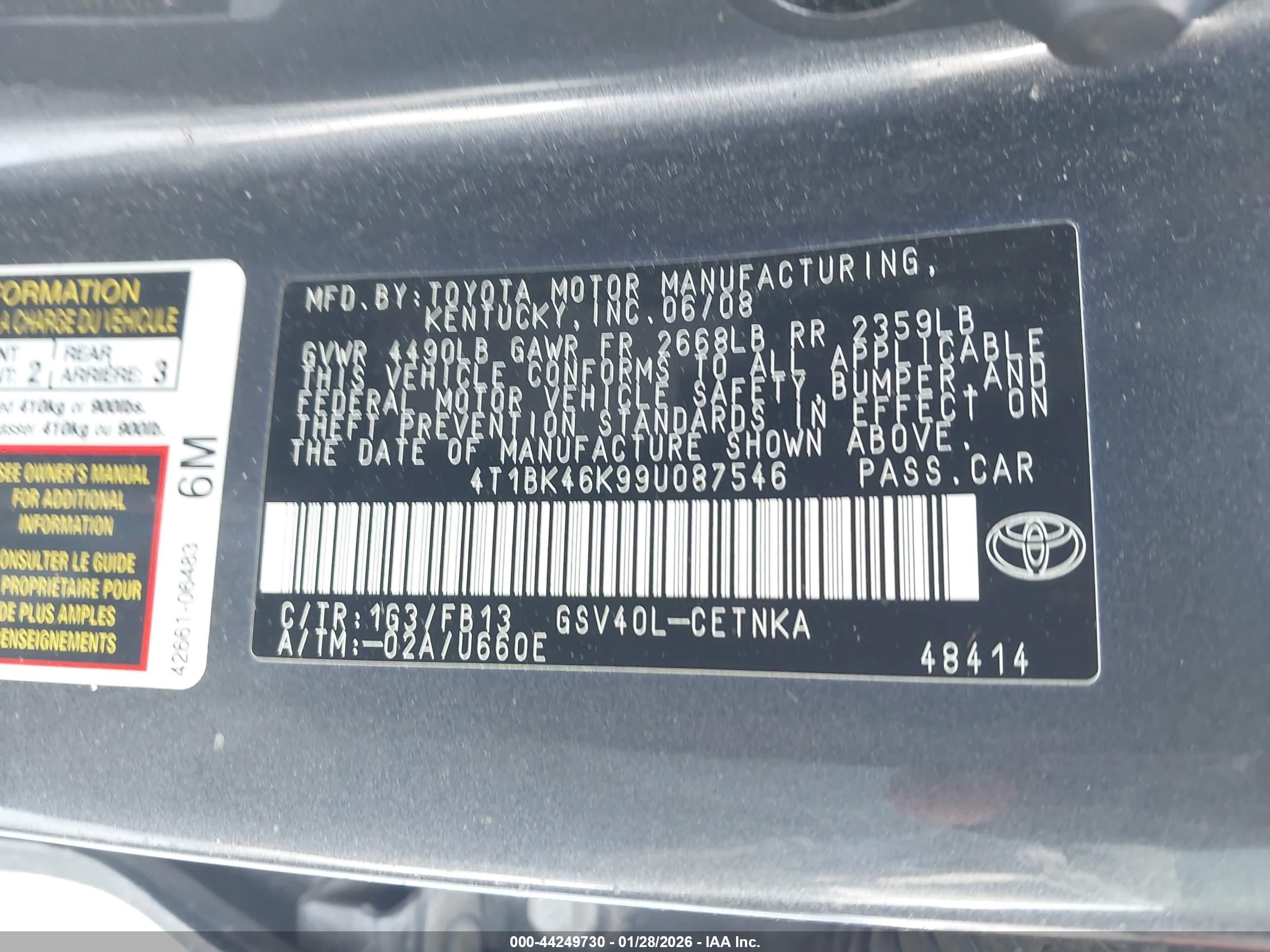 TOYOTA CAMRY image 9