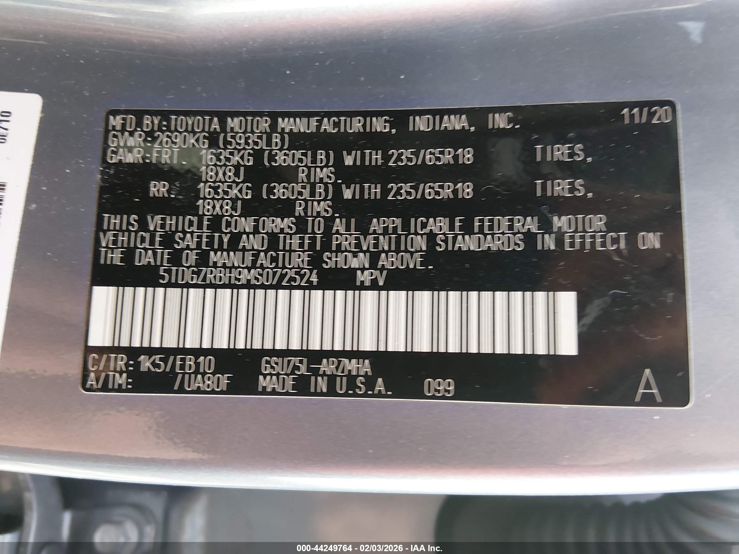 TOYOTA HIGHLANDER image 9