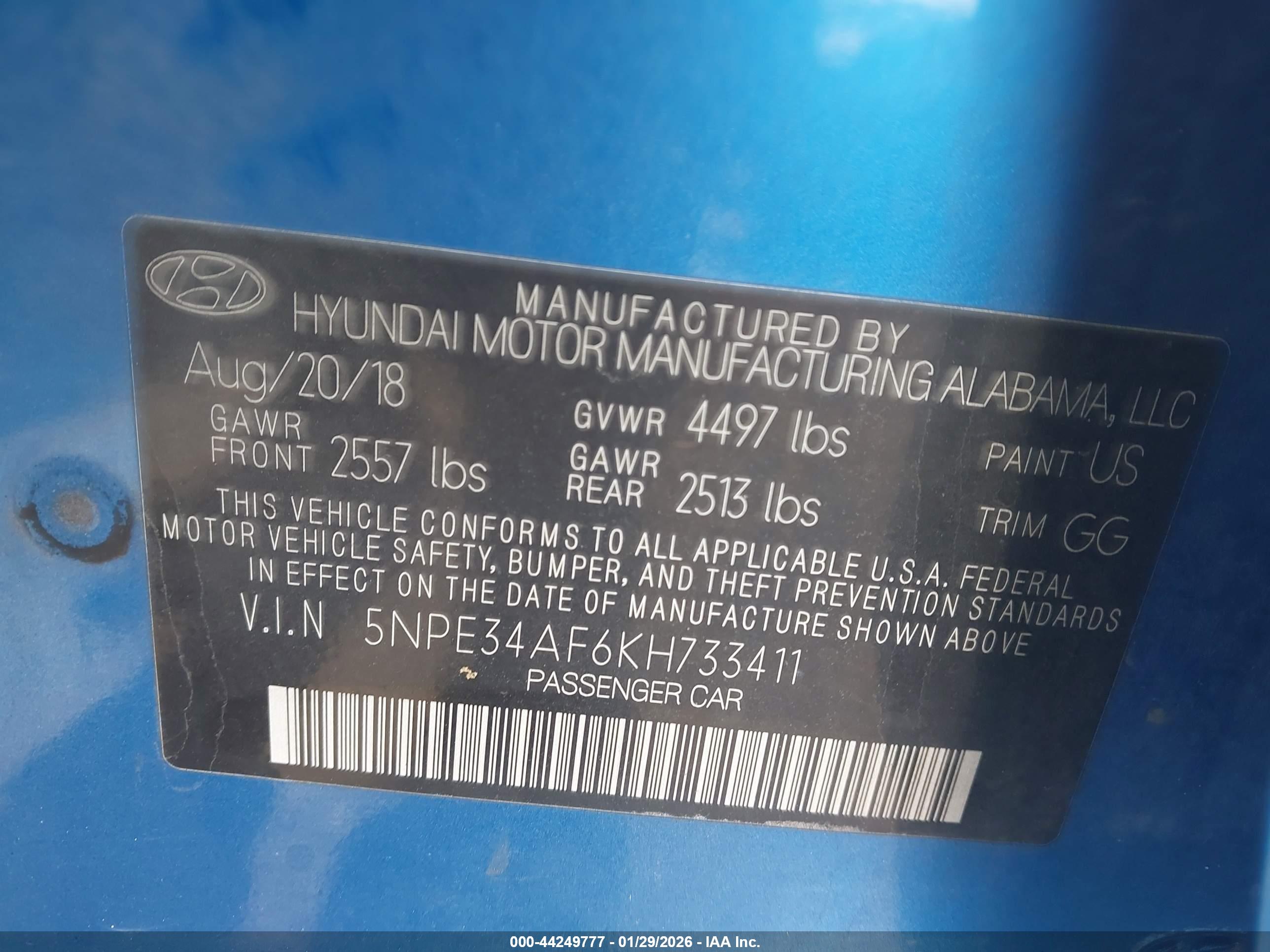 HYUNDAI SONATA image 9