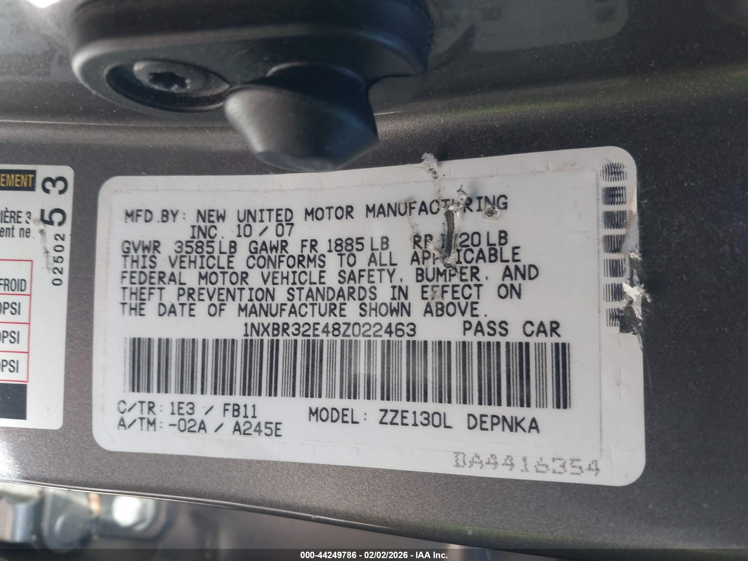 TOYOTA COROLLA image 9