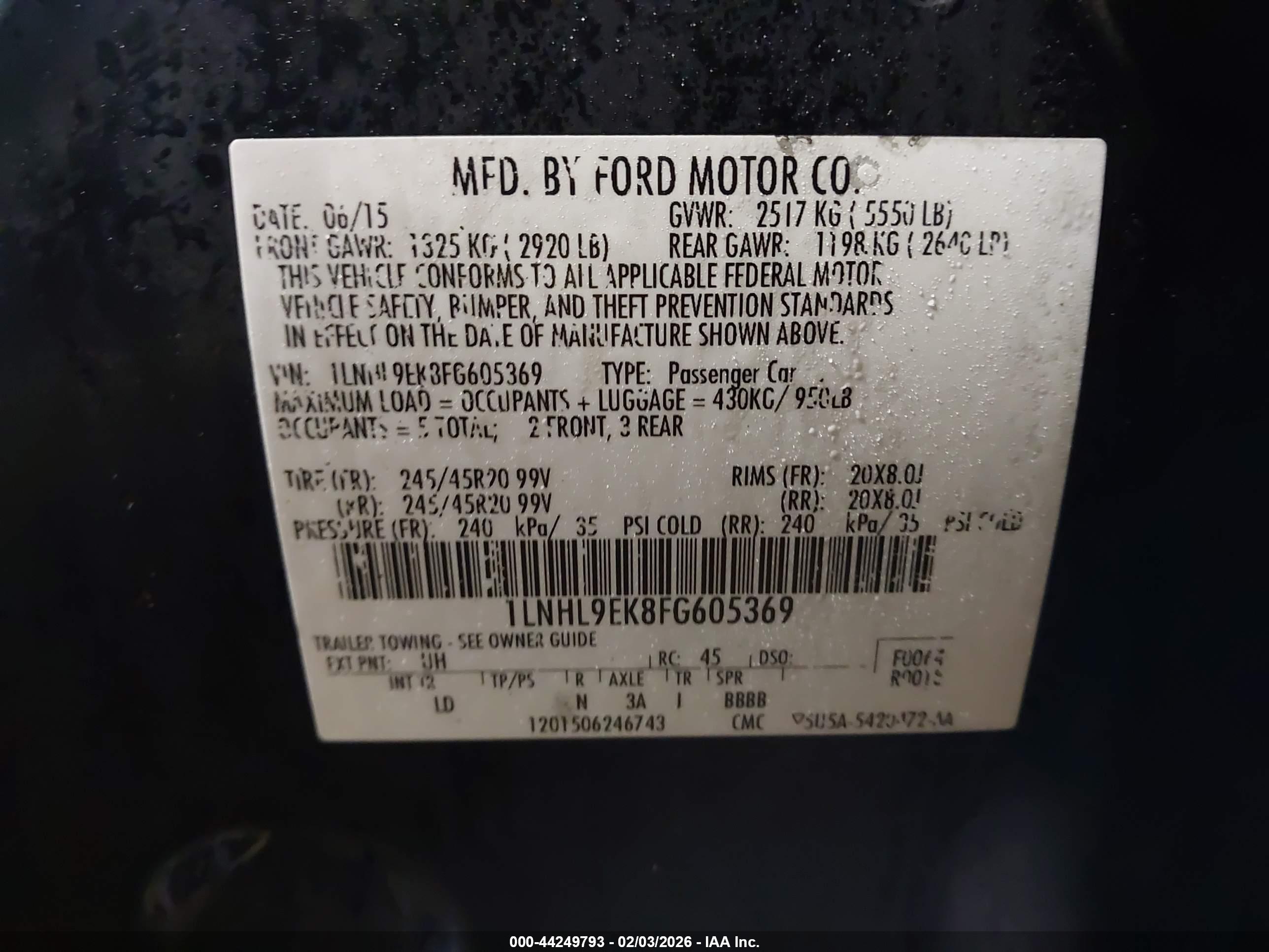 LINCOLN MKS image 9