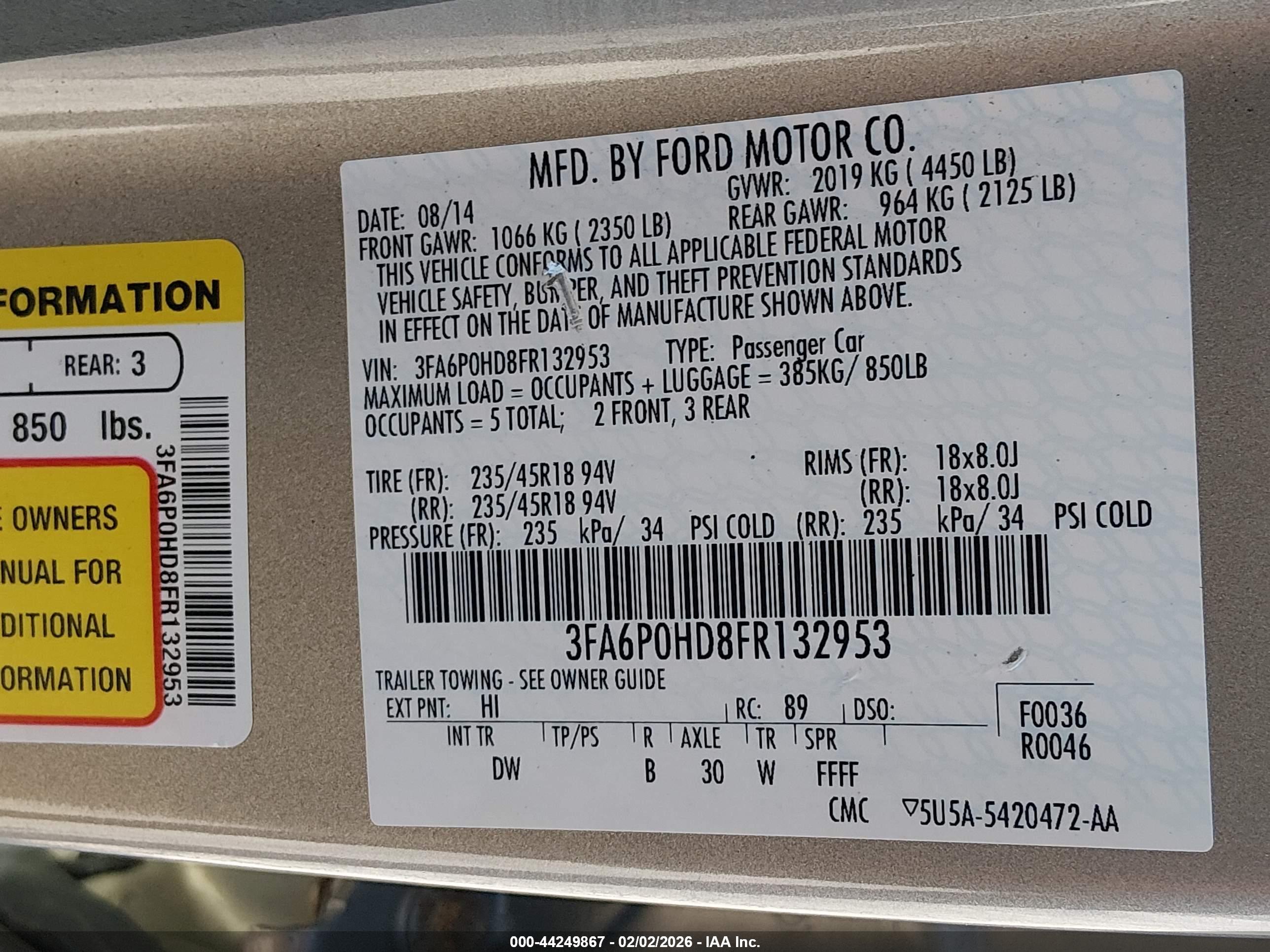 FORD FUSION image 9