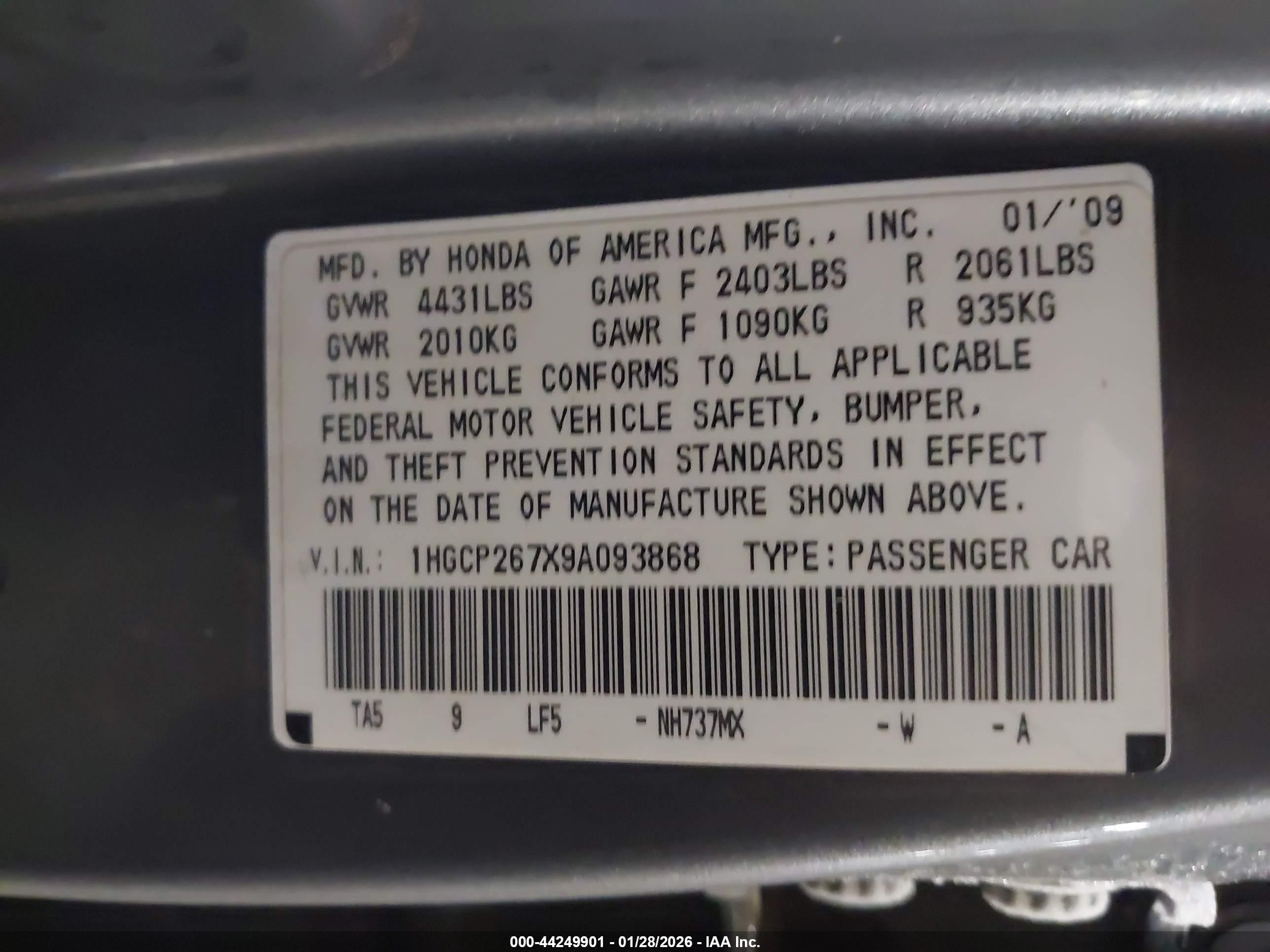 HONDA ACCORD image 9