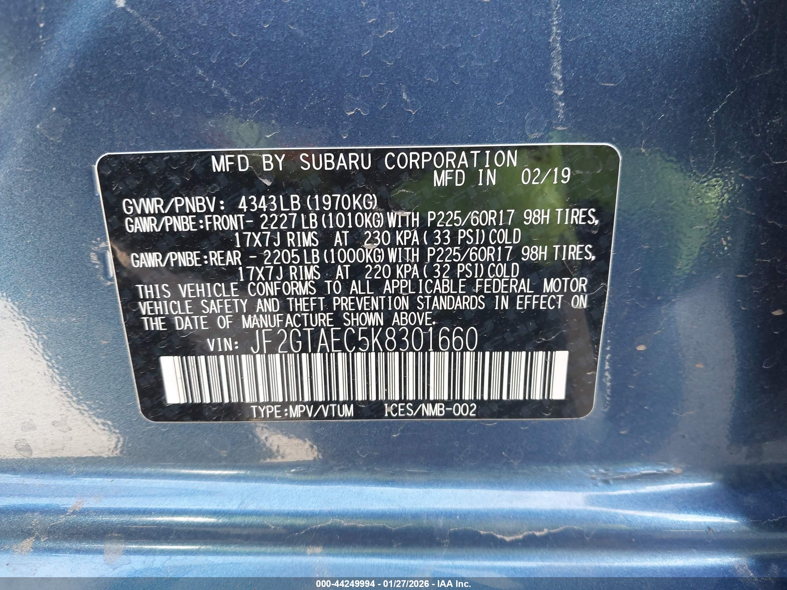 SUBARU CROSSTREK image 9