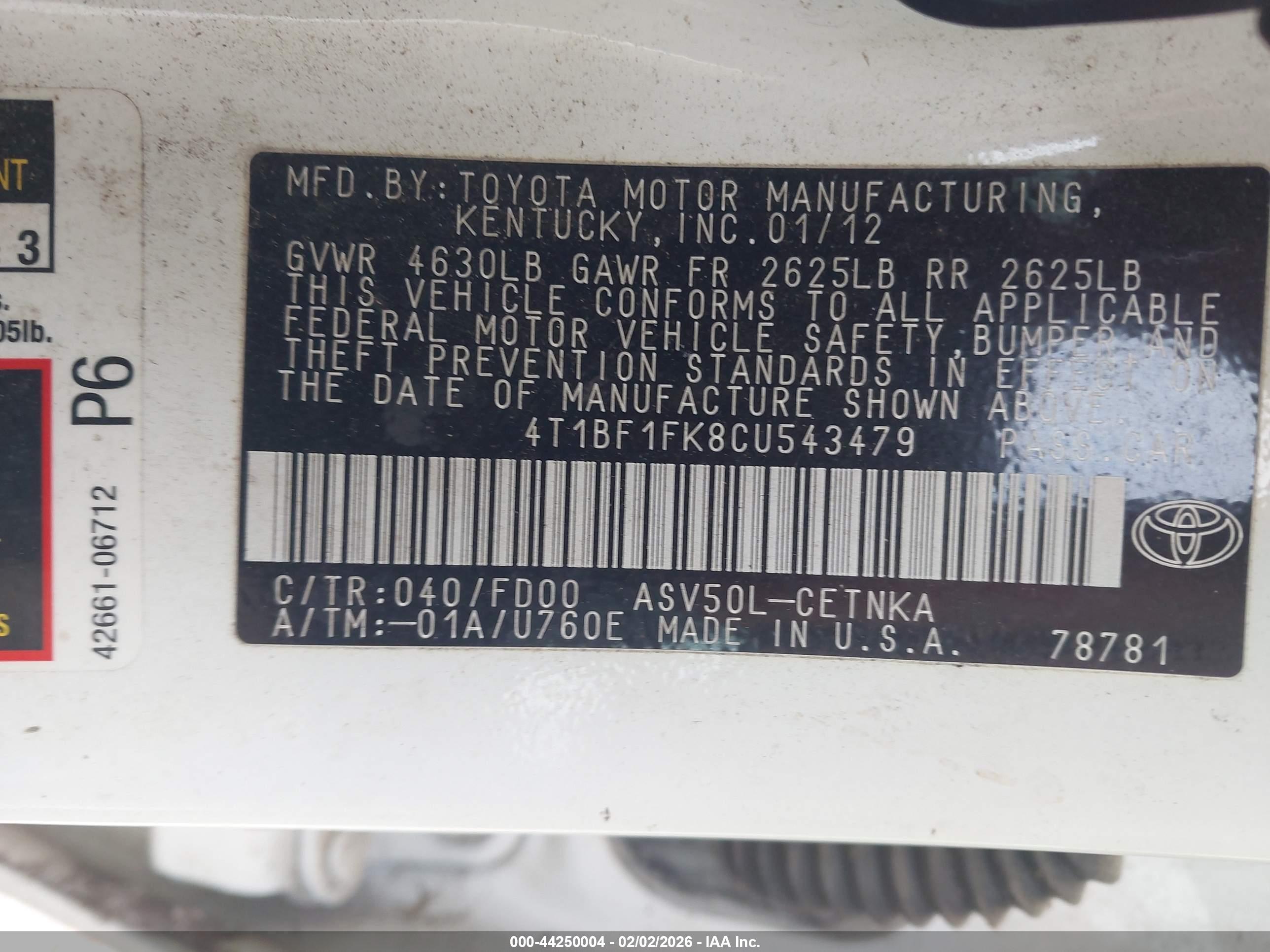 TOYOTA CAMRY image 9