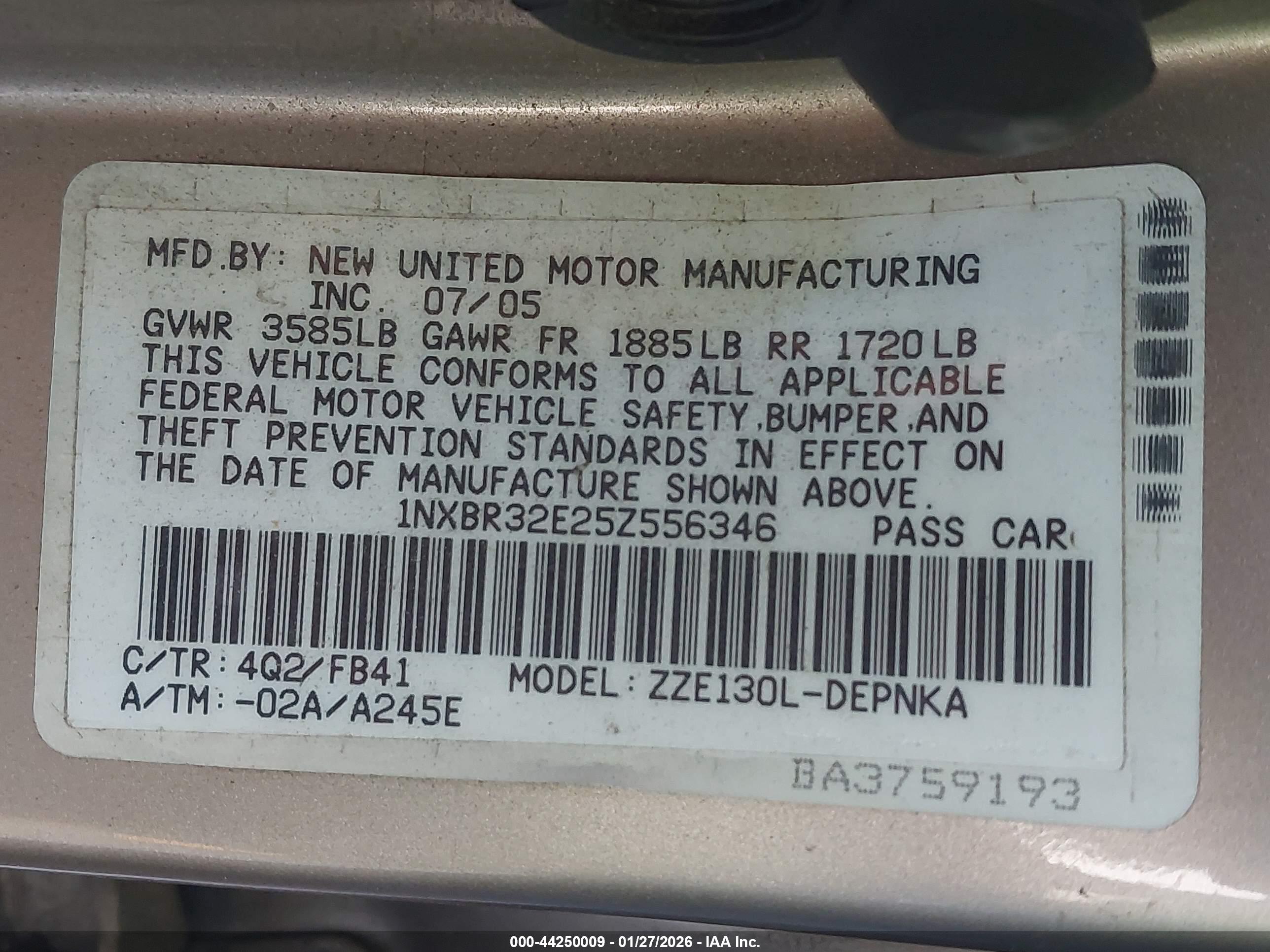 TOYOTA COROLLA image 9